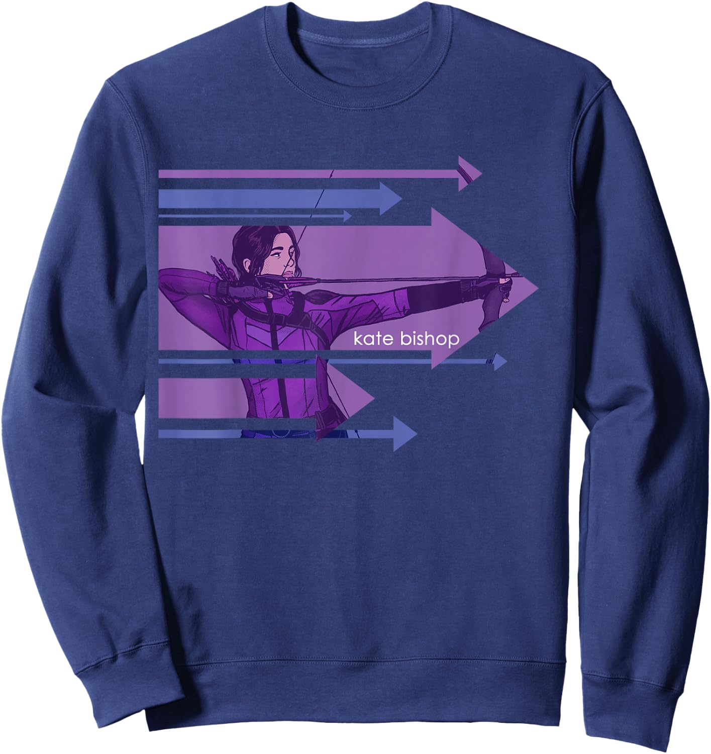 Marvel Hawkeye Kate Bishop Arrows Sweatshirt - Sweatshirt | Navy