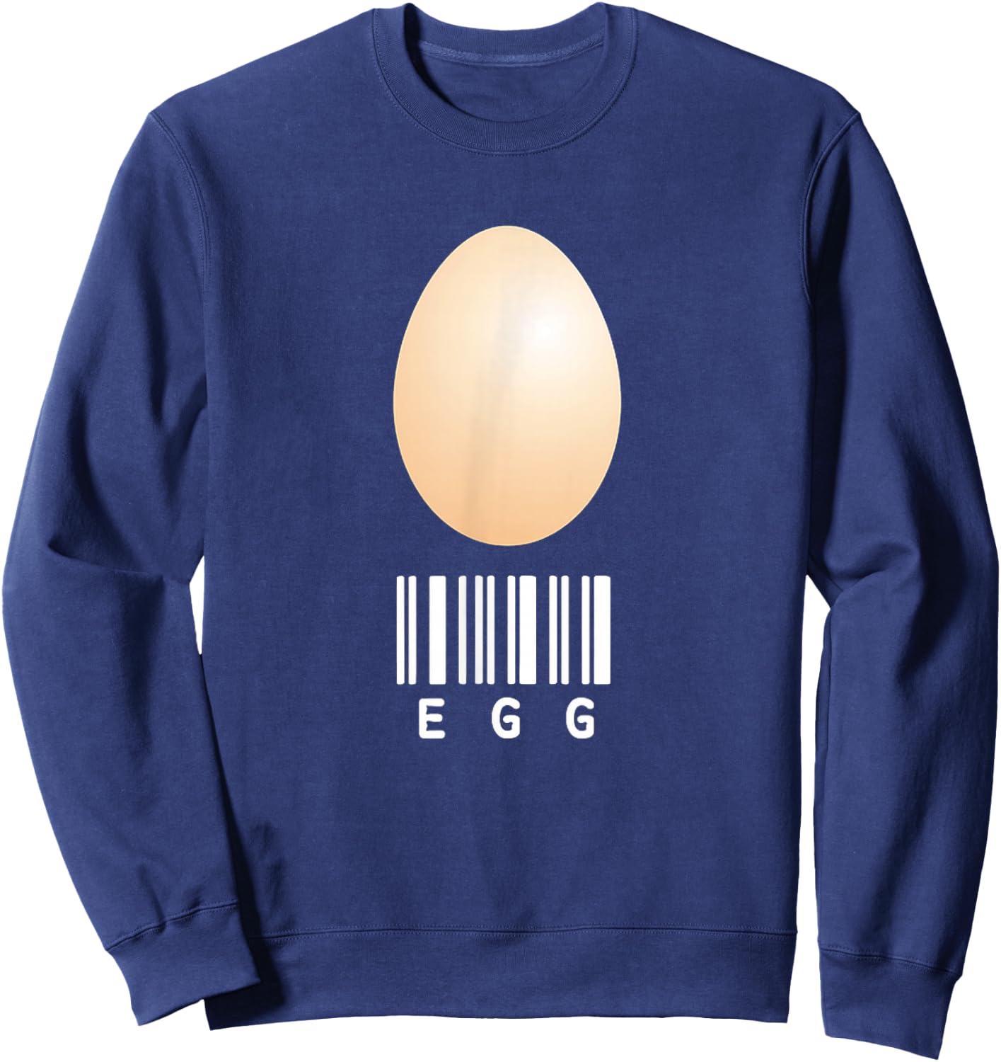 Egg Funny Food Couple Group Halloween Costume Men Women Sweatshirt - Sweatshirt | Navy