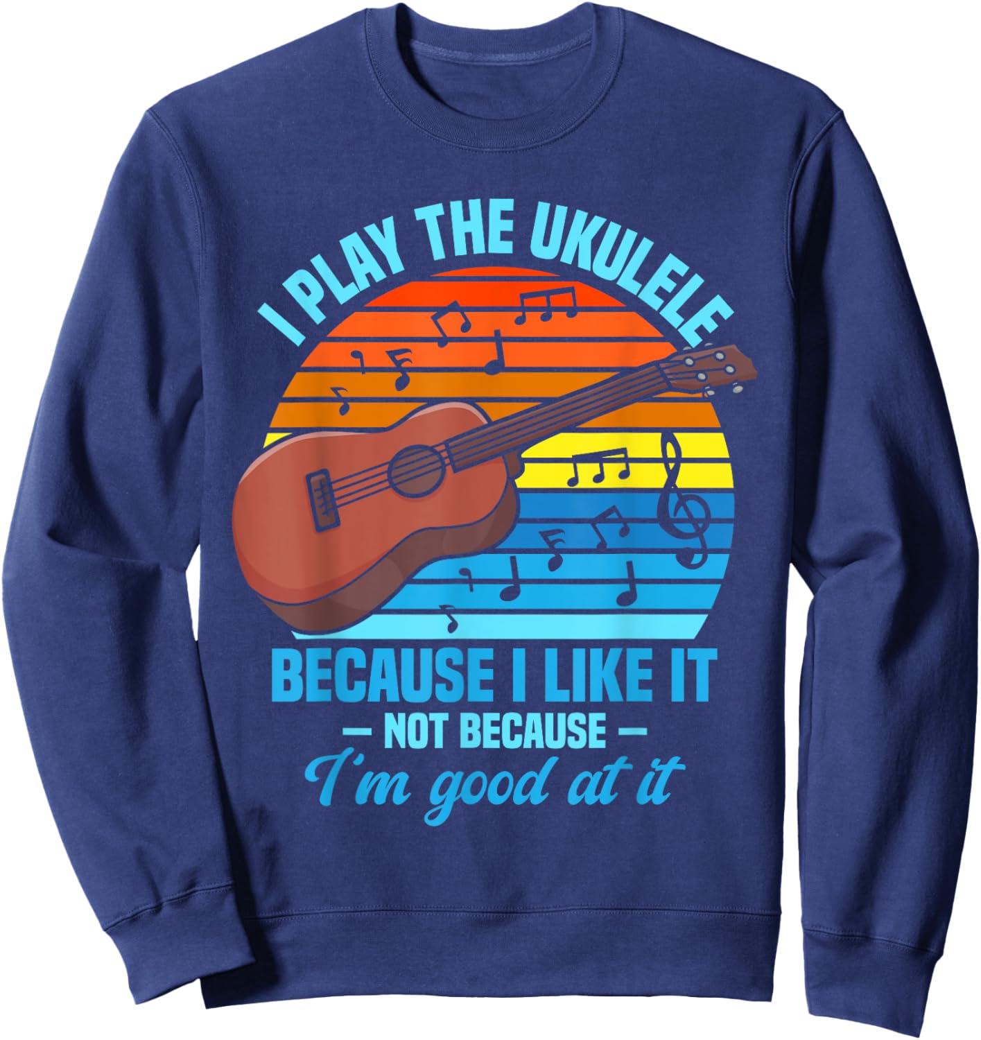 Guitar Ukelele Sweatshirt - Sweatshirt | Navy