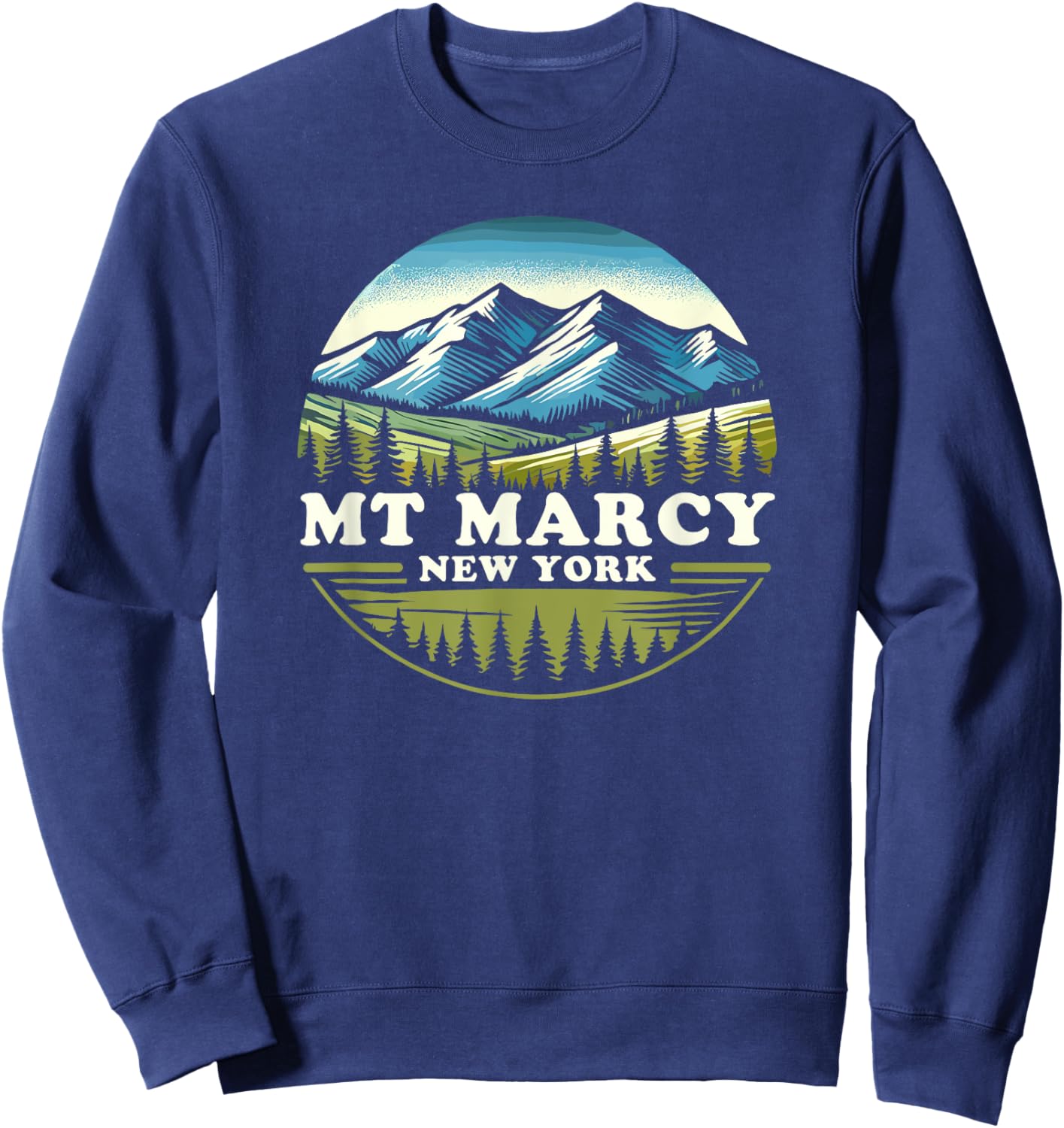 Mount Marcy New York, Mt Marcy, Mount Marcy Sweatshirt - Sweatshirt | Navy