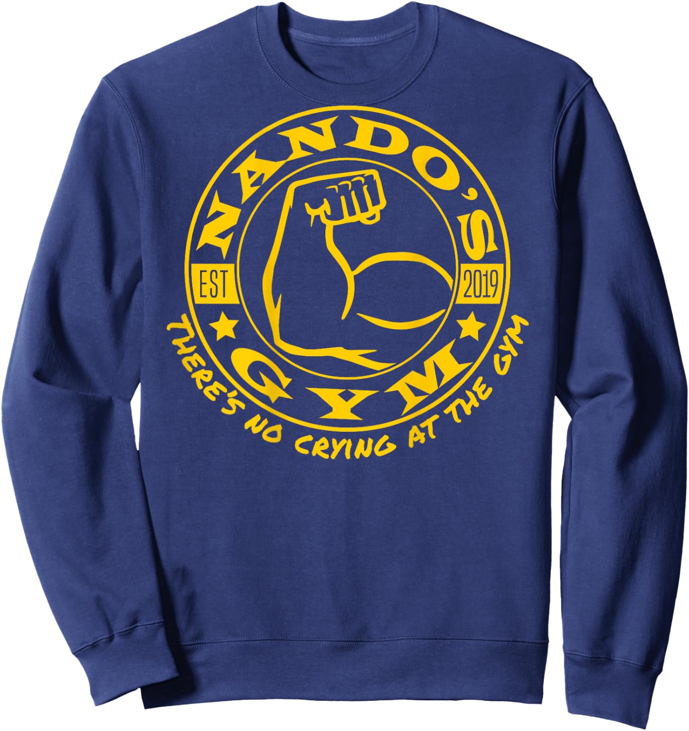 Nando's Gym - Back Only - Ng003 Sweatshirt - Sweatshirt | Navy