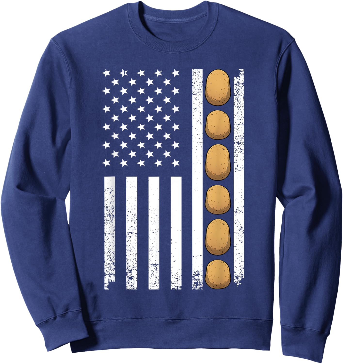 Potato Novelty Women Adult Toddler Gag Potato Lover Sweatshirt - Sweatshirt | Navy