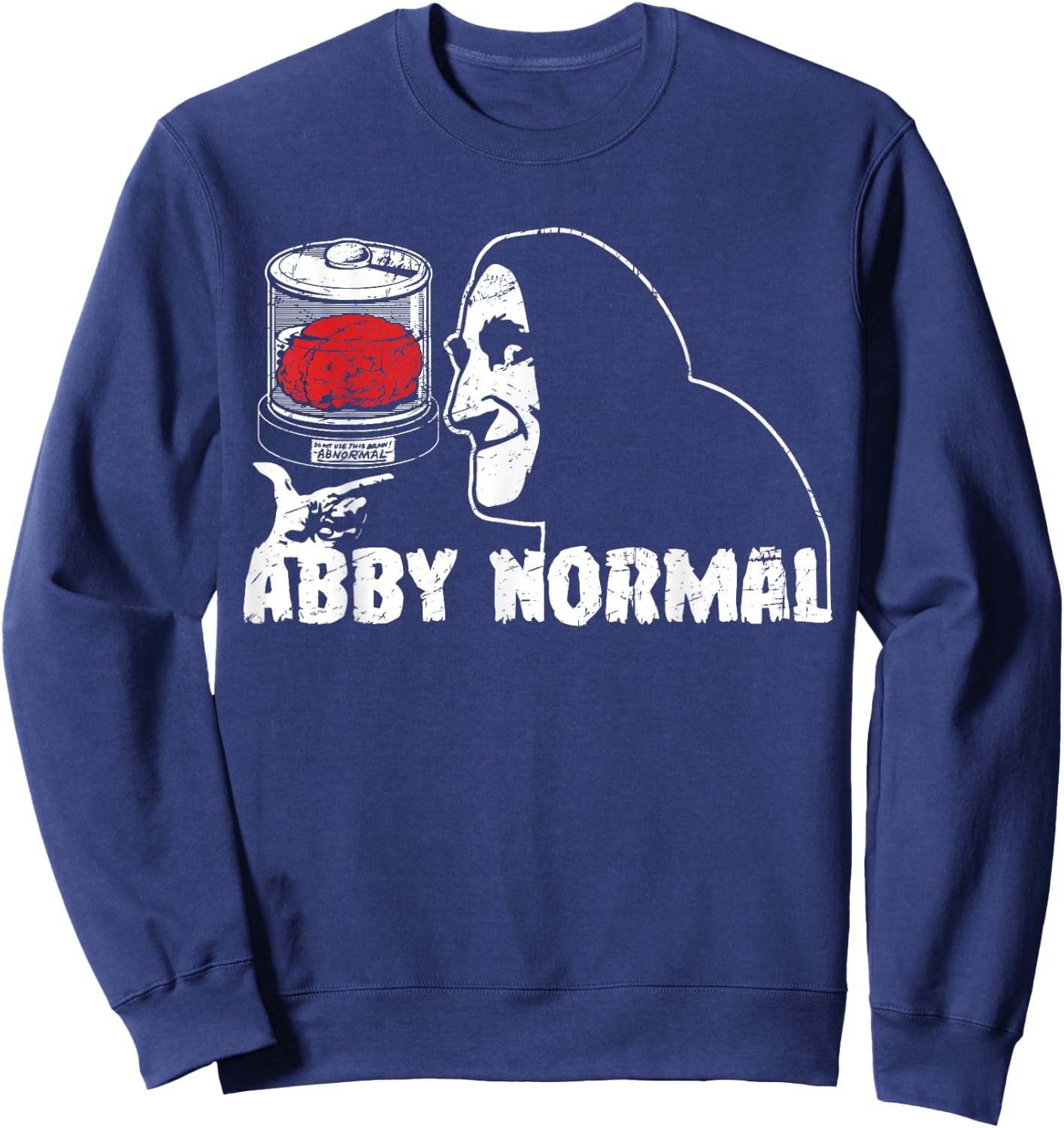 Lovely Monster Cartoon Animal Lovers Halloween Abby Normal Sweatshirt - Sweatshirt | Navy