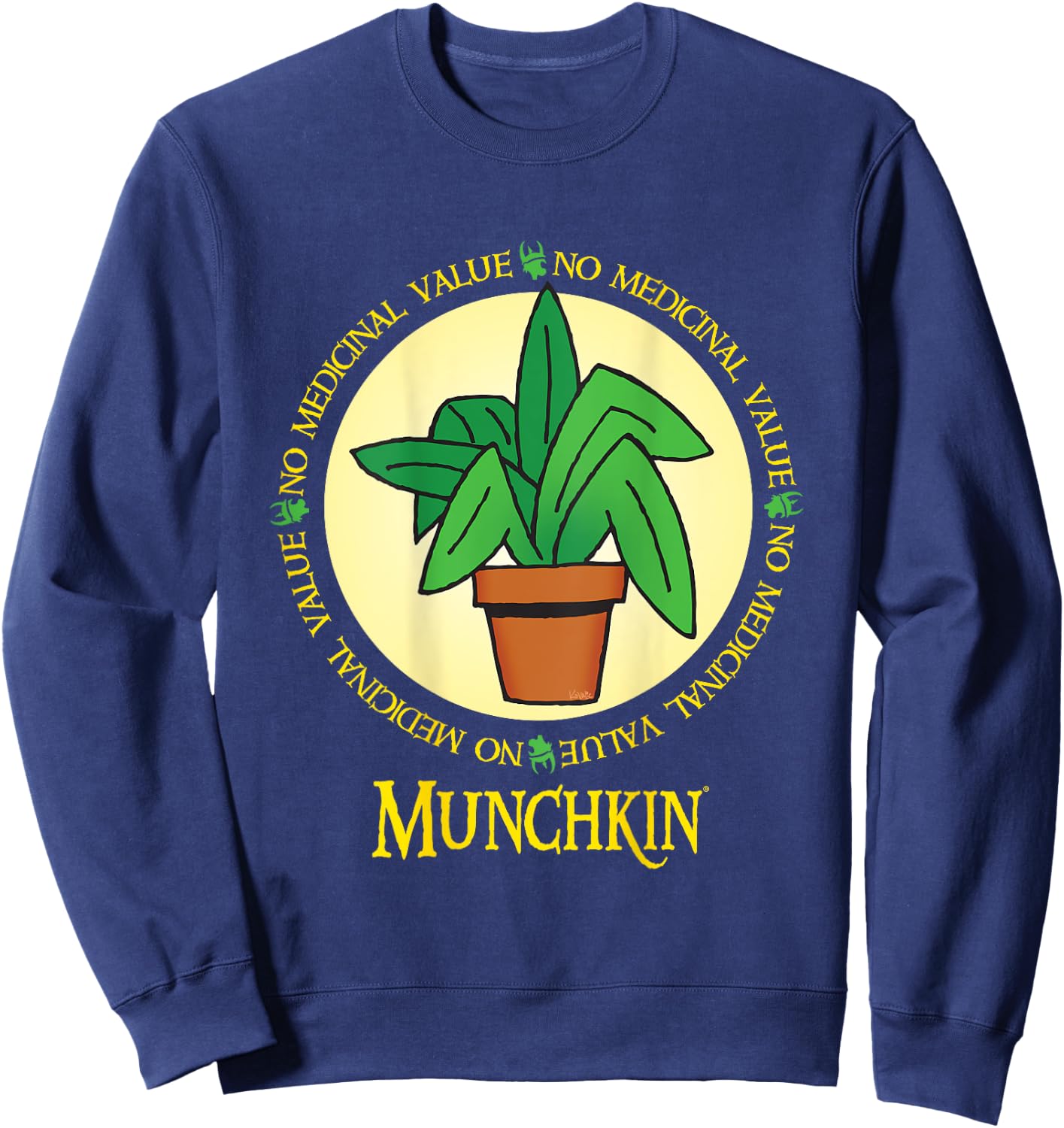 Munchkin Potted Plant Sweatshirt - Sweatshirt | Navy