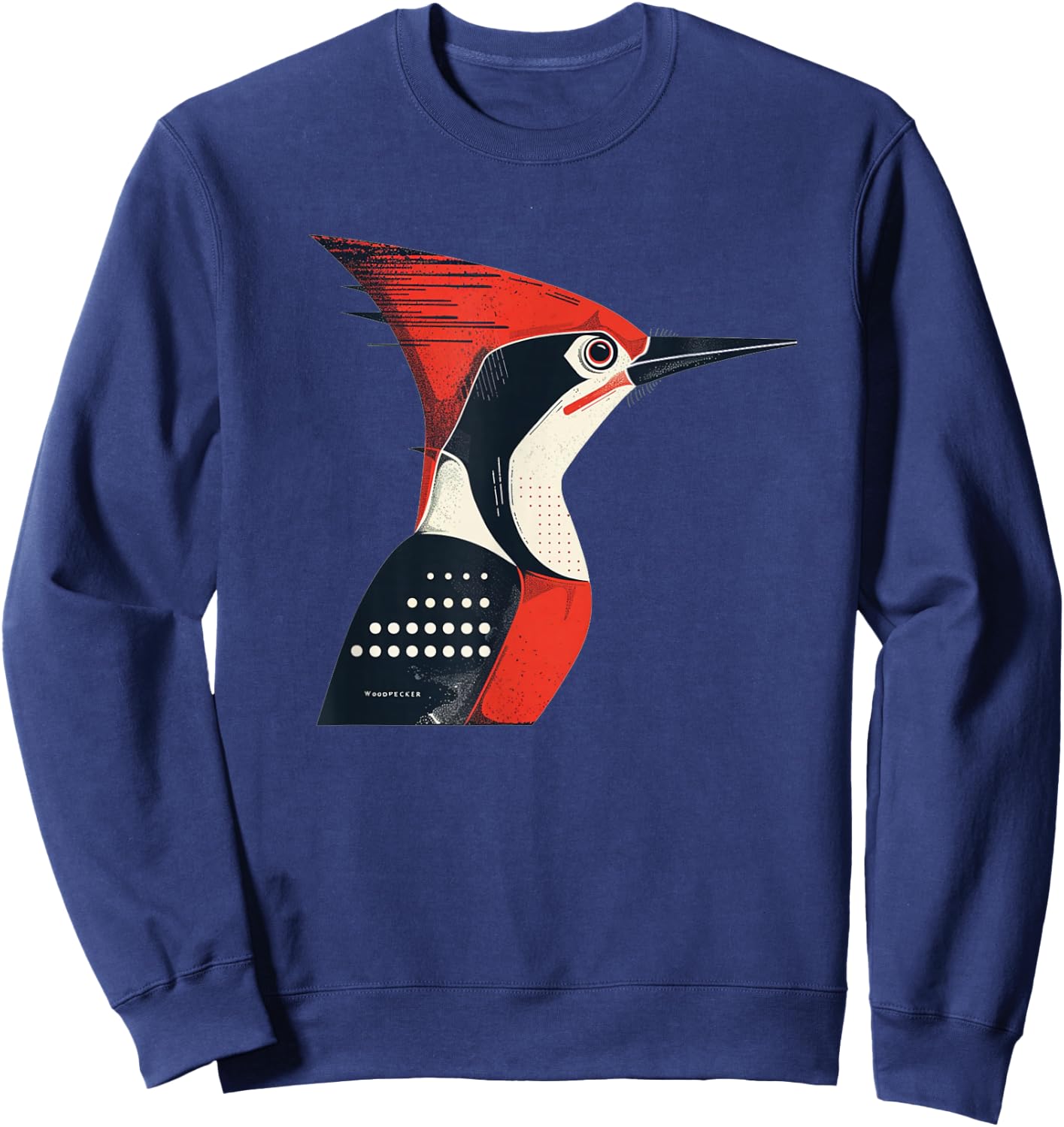 Funny Woodpecker Face Costume for Boys and Girls Sweatshirt - Sweatshirt | Navy