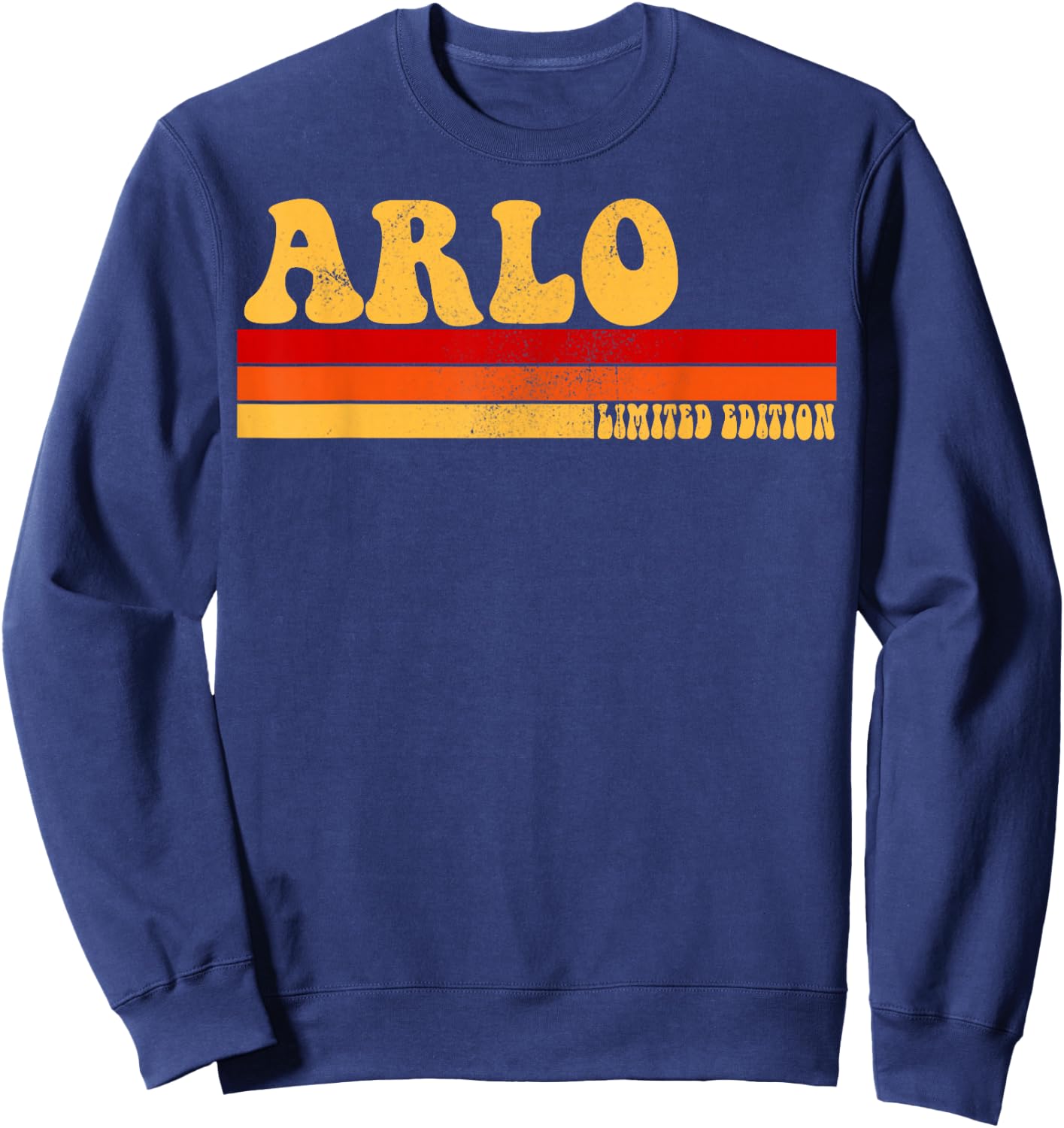 ARLO Name Personalized Idea Men Retro Vintage ARLO Sweatshirt - Sweatshirt | Navy