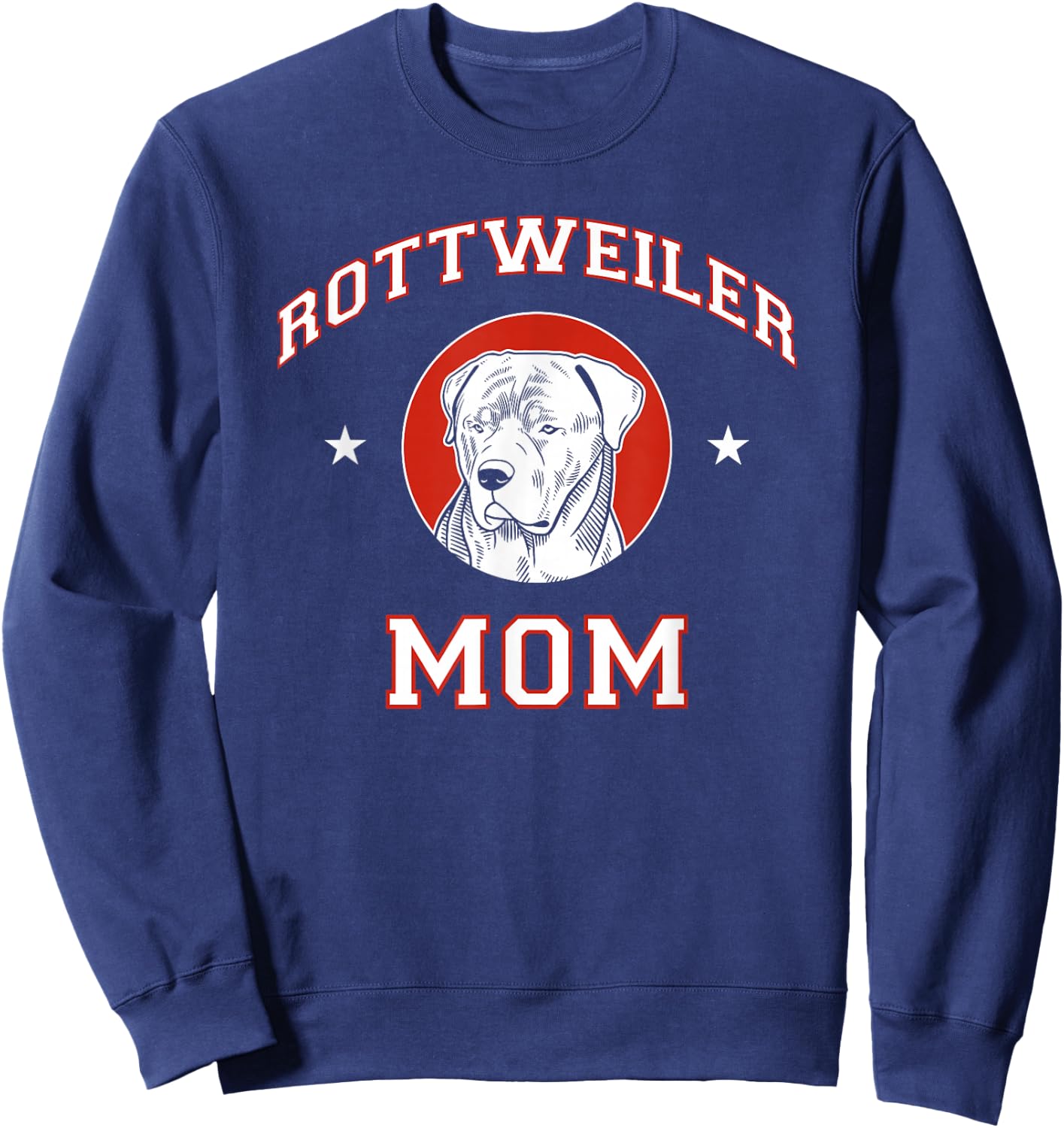 Rottweiler Mom Dog Mother Sweatshirt - Sweatshirt | Navy