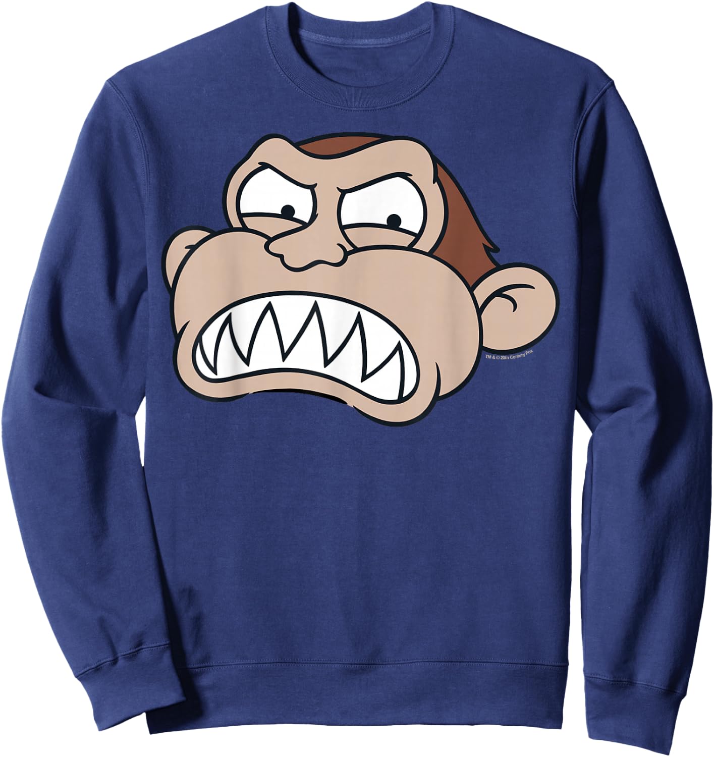 Family Guy Evil Monkey Angry Big Face Big Chest Portrait Sweatshirt - Sweatshirt | Navy