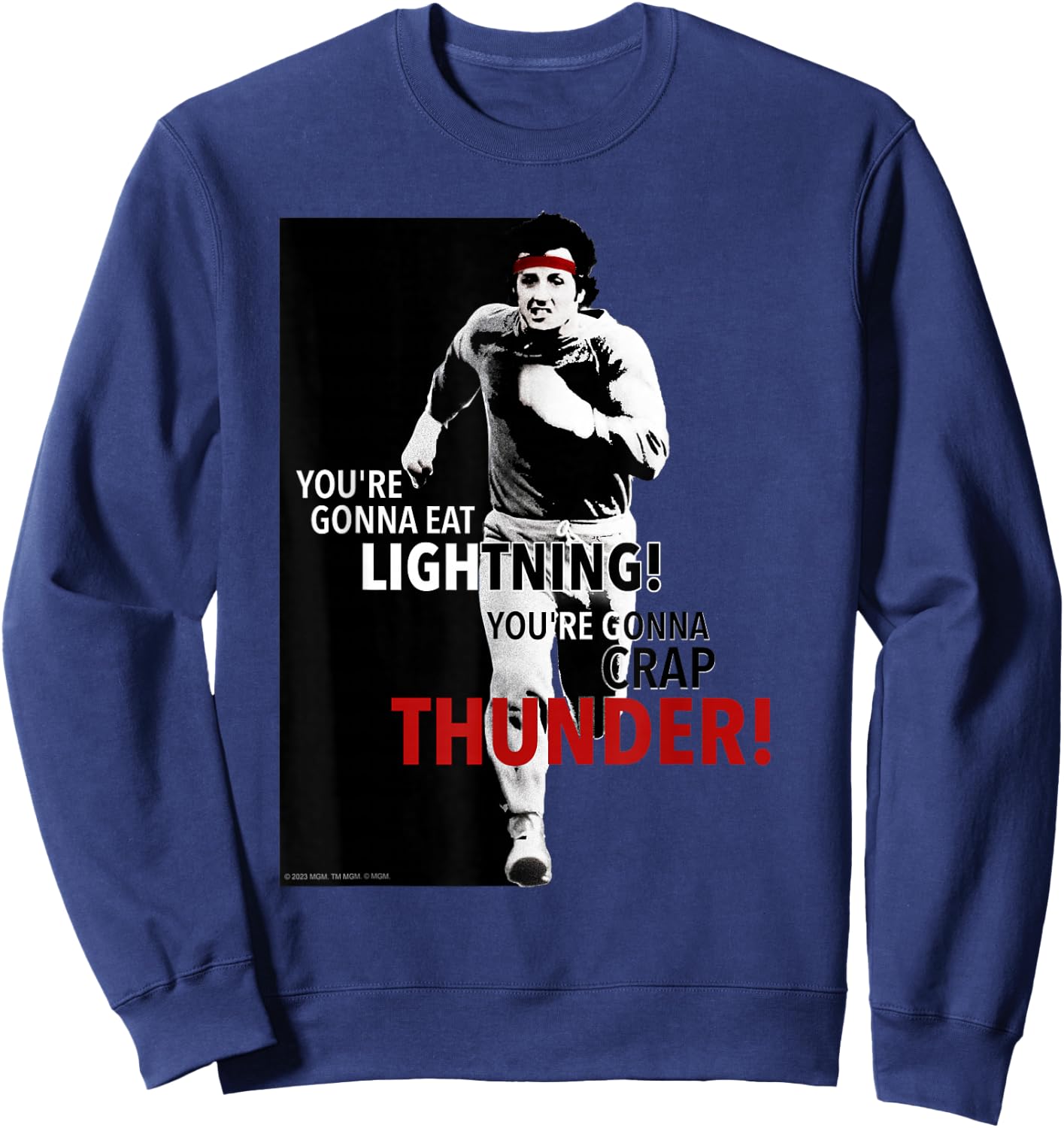 Rocky You're Gonna Eat Lightning Sweatshirt - Sweatshirt | Navy