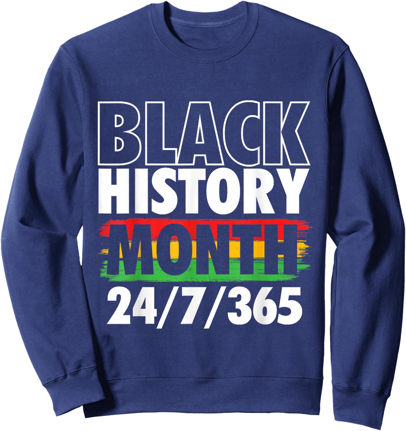 Black History Month - MLK Day African Roots Civil Rights Sweatshirt - Sweatshirt | Navy