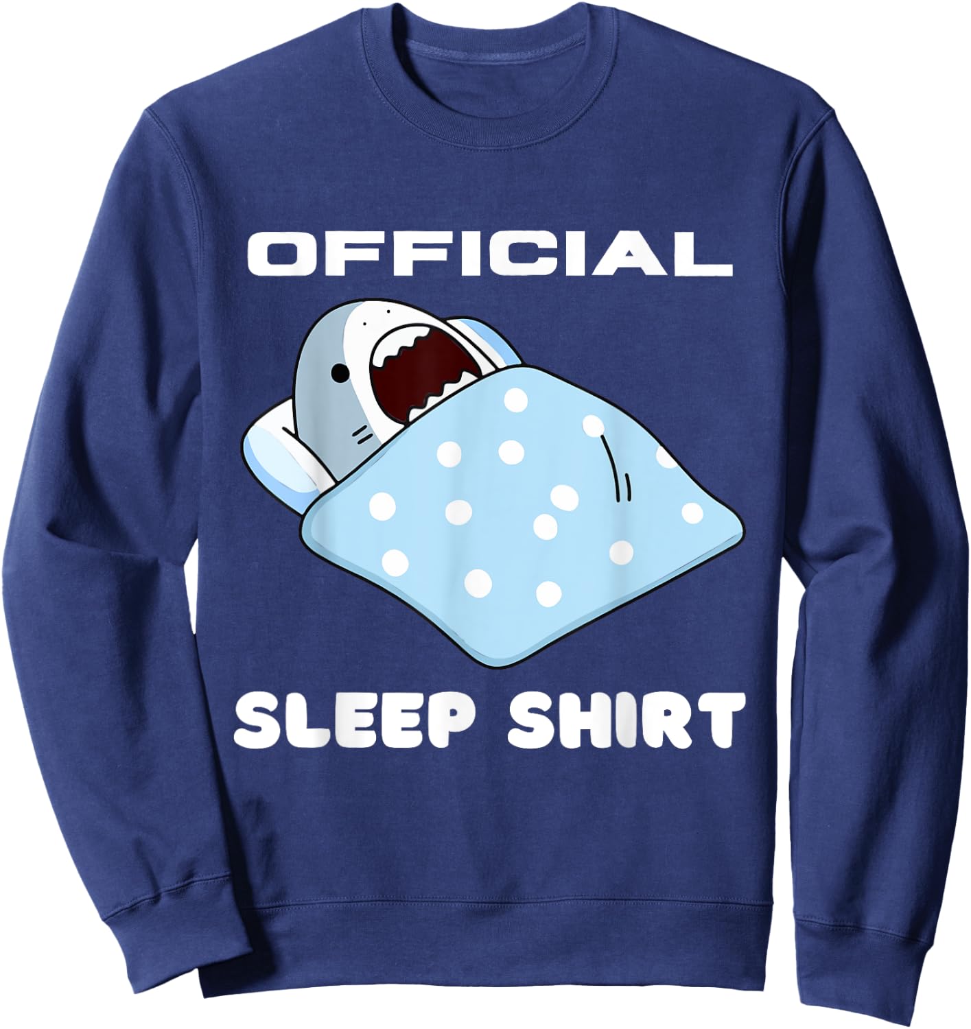 Shark Official Napping Pajamas Nightgown Sweatshirt - Sweatshirt | Navy
