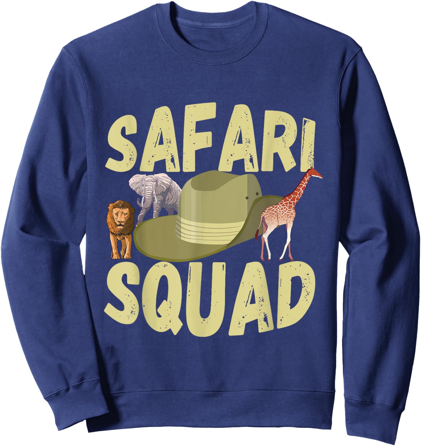 Safari Tour Guide Safari Squad Wildlife Safari Animals Zoo Sweatshirt - Sweatshirt | Navy