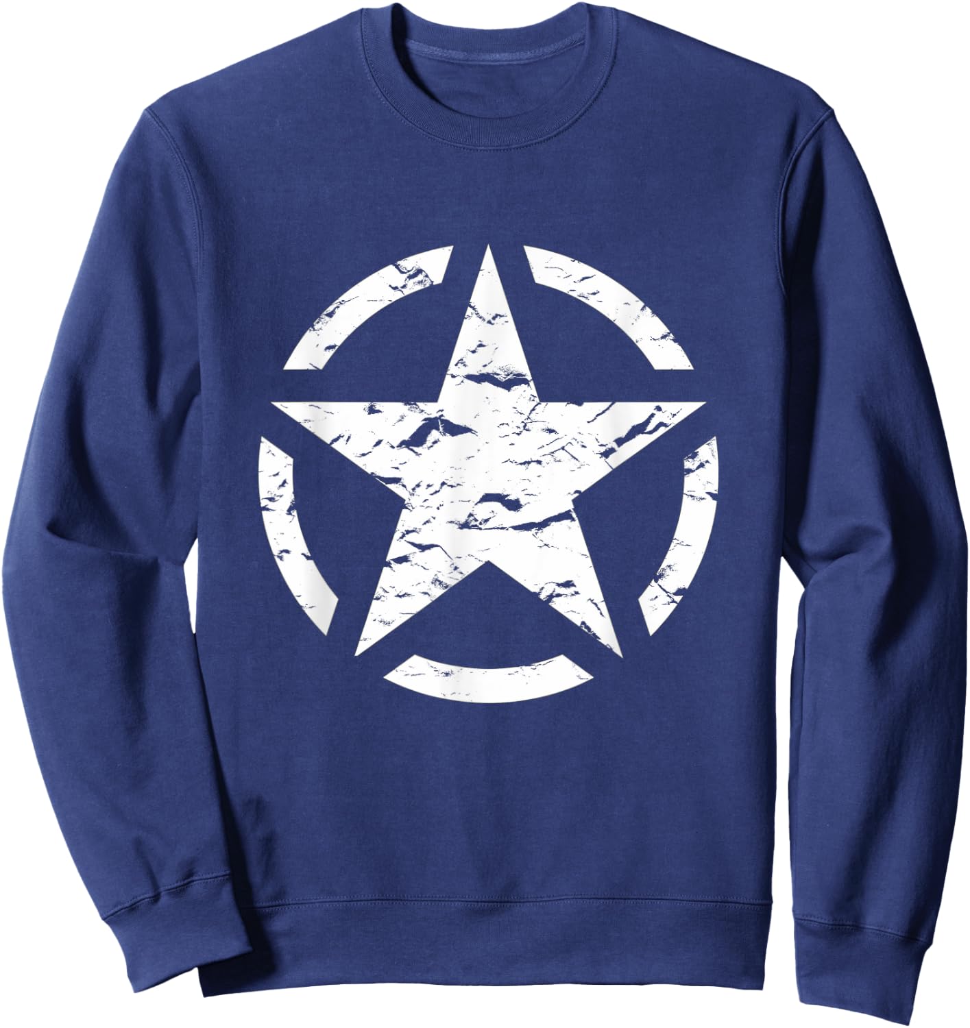 US Vintage Army Star Sweatshirt - Sweatshirt | Navy