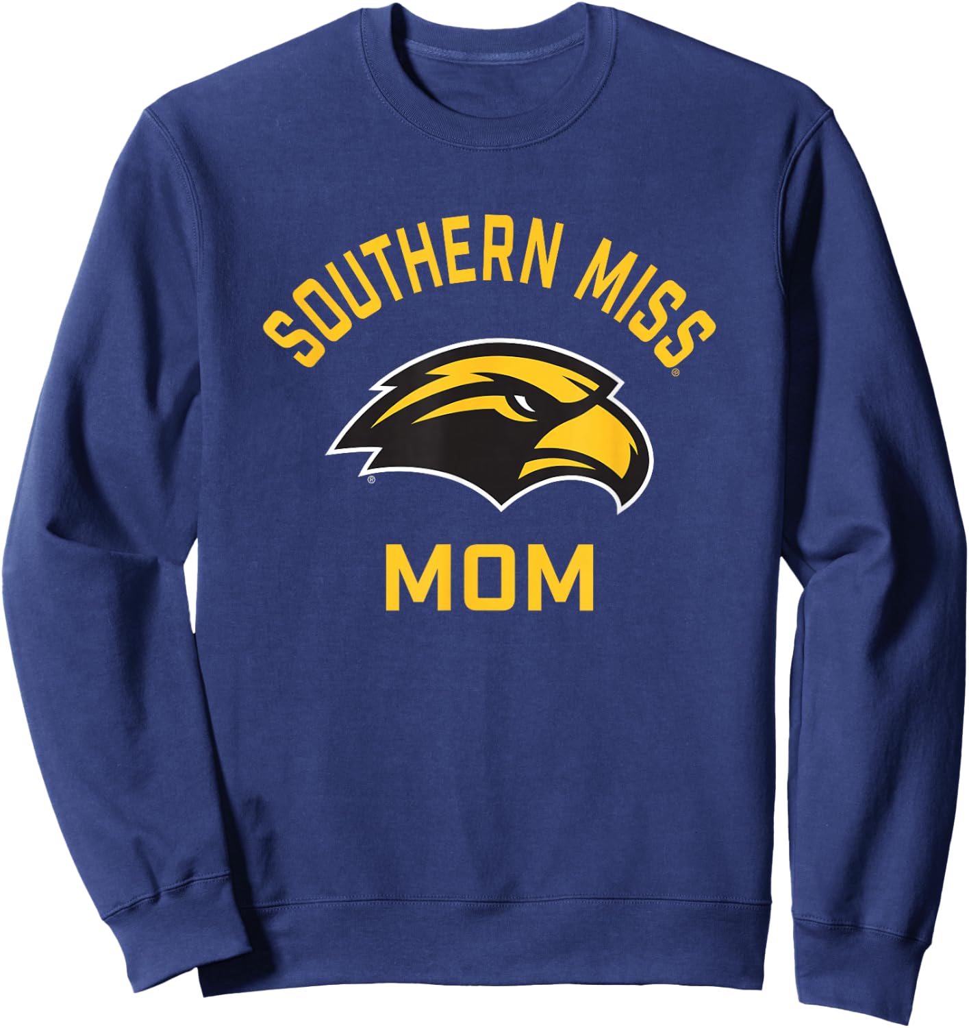 University of Southern Mississippi Golden Eagles Arched Mom Sweatshirt - Sweatshirt | Navy