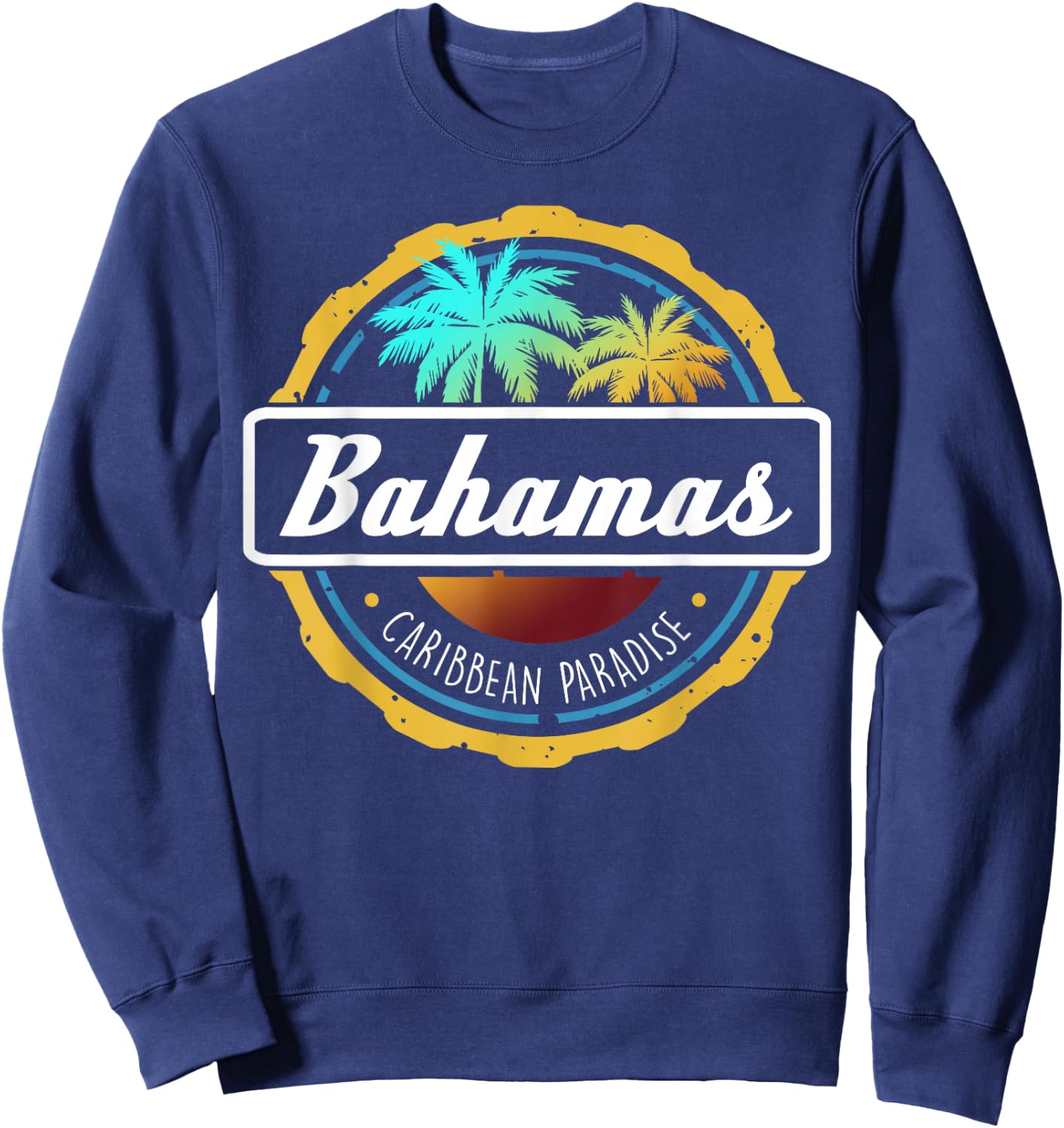 Proud Bahamas Bahamians Flag Gift Design Idea Nassau Design Small Sweatshirt - Sweatshirt | Navy