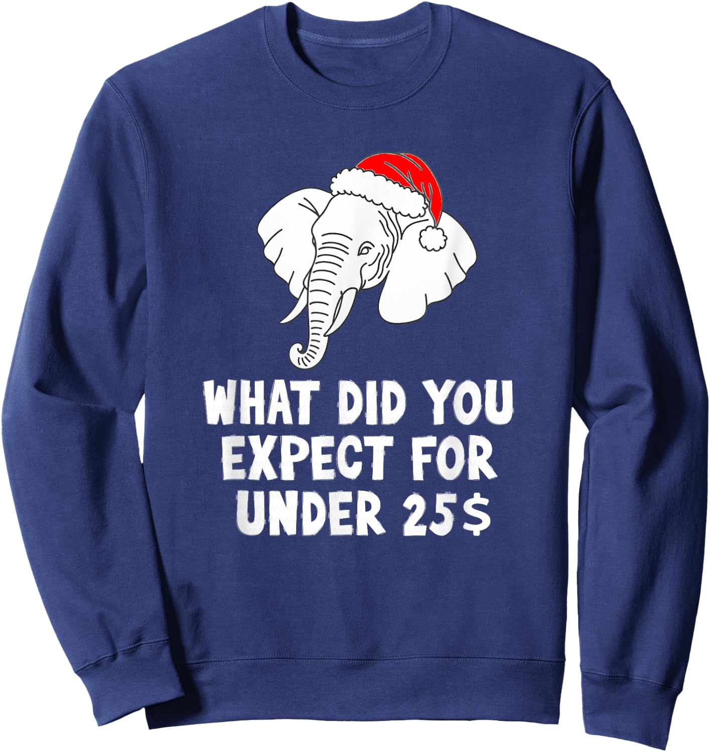 White Elephent Exchange What Did You Expect for Under 25 Sweatshirt - Sweatshirt | Navy