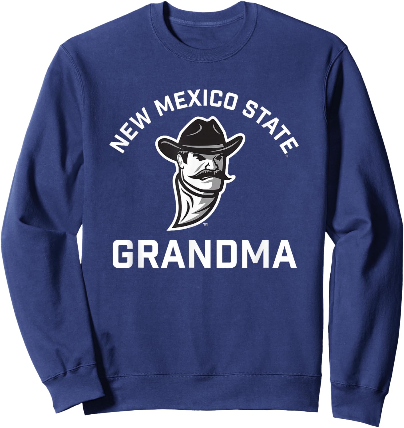 New Mexico State University NMSU Aggies Arched Grandma Sweatshirt - Sweatshirt | Navy