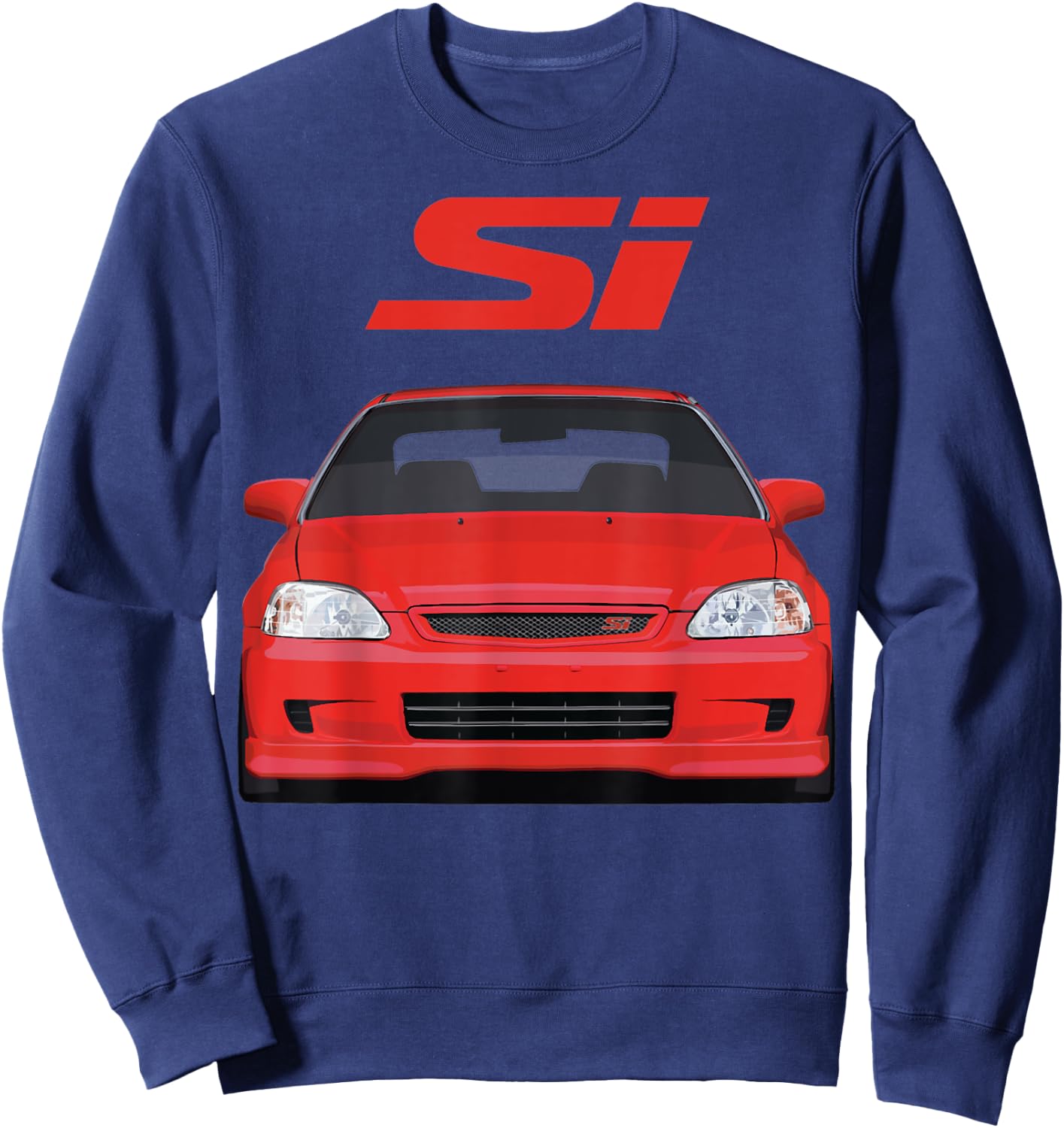 Civic Si JDM Japanese Car Sweatshirt - Sweatshirt | Navy