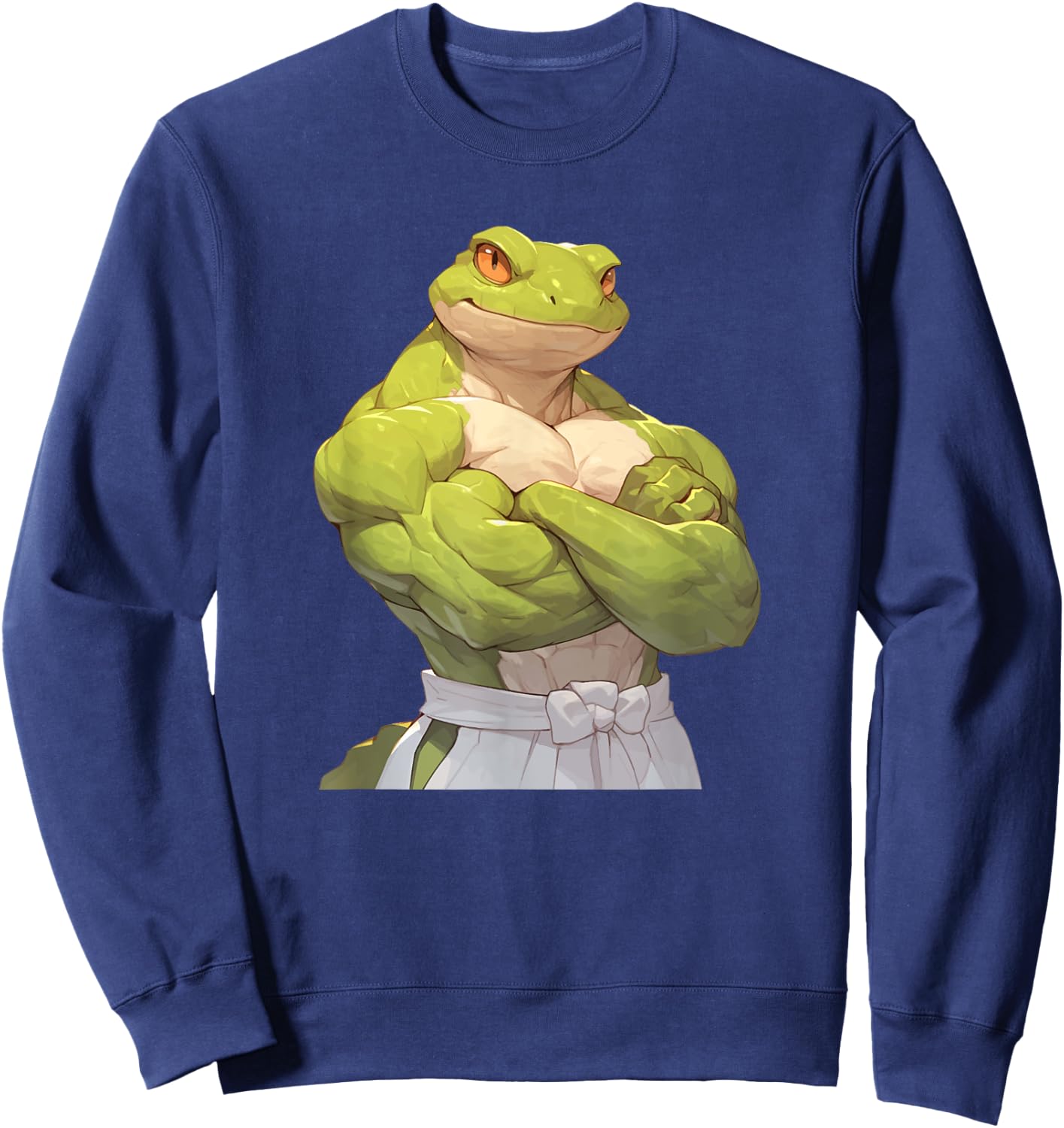 Lizard Bodybuilder Gym Muscles Wieghtlifting Gecko Sweatshirt - Sweatshirt | Navy