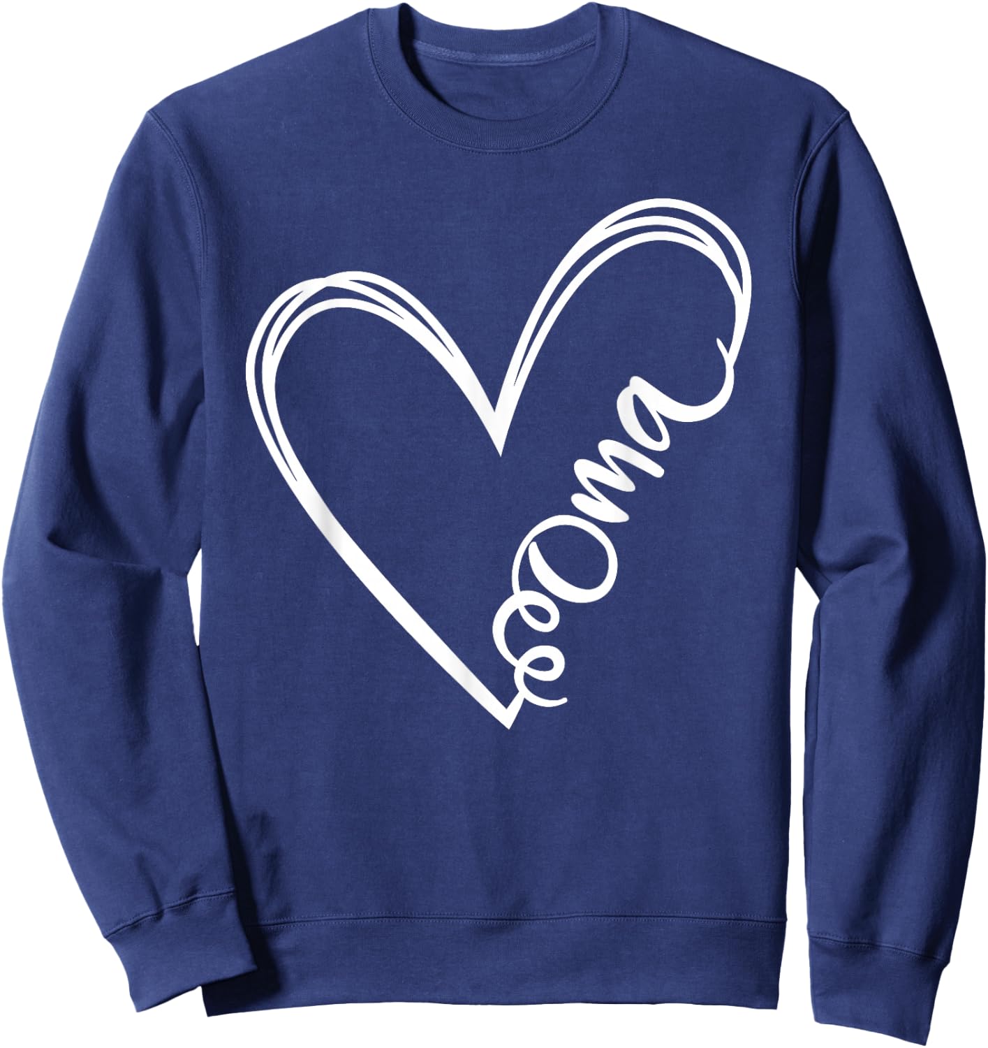 Oma Heart Grandma Women German Christmas Mother's Day Sweatshirt - Sweatshirt | Navy