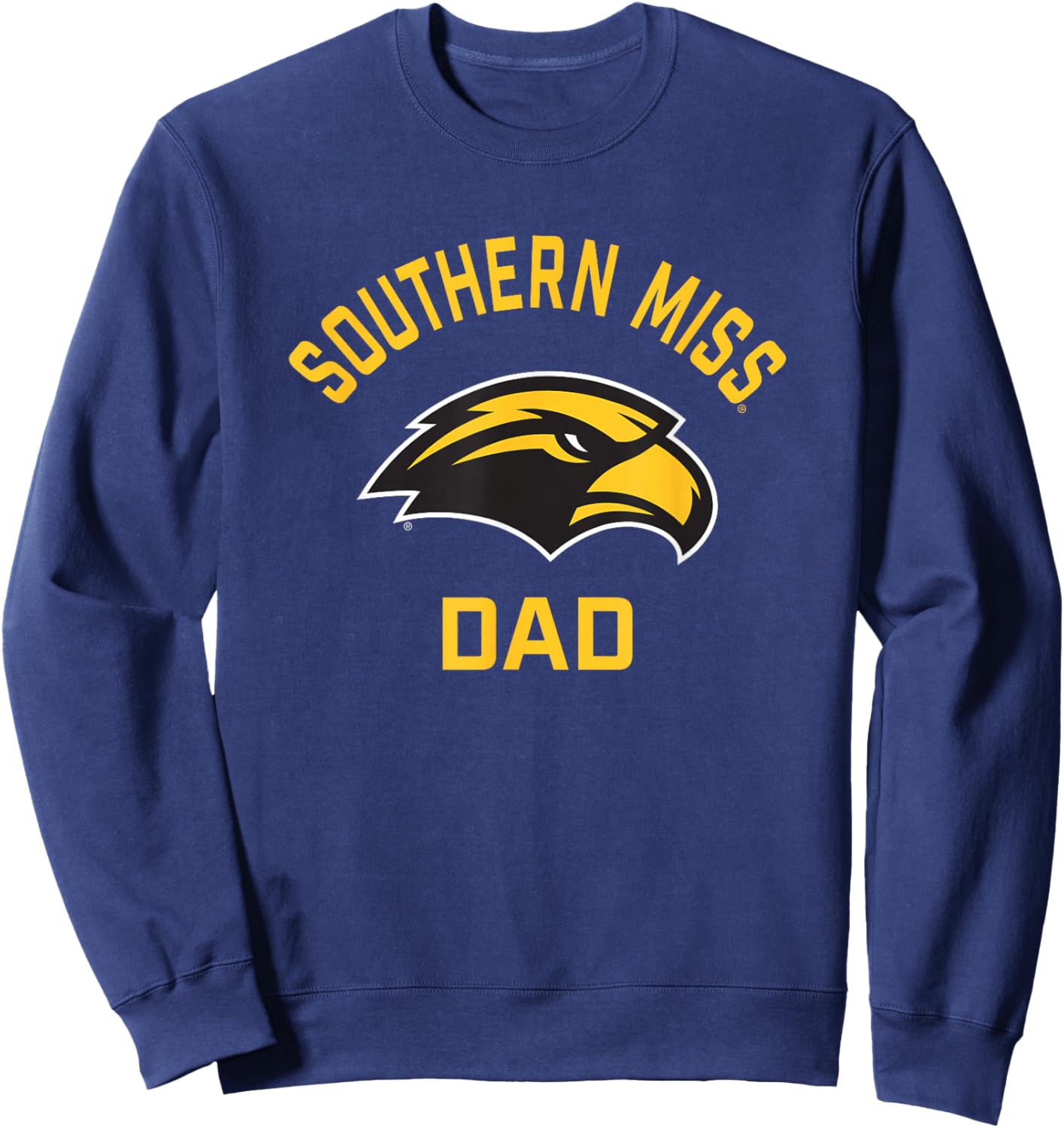 University of Southern Mississippi Golden Eagles Arched Dad Sweatshirt - Sweatshirt | Navy