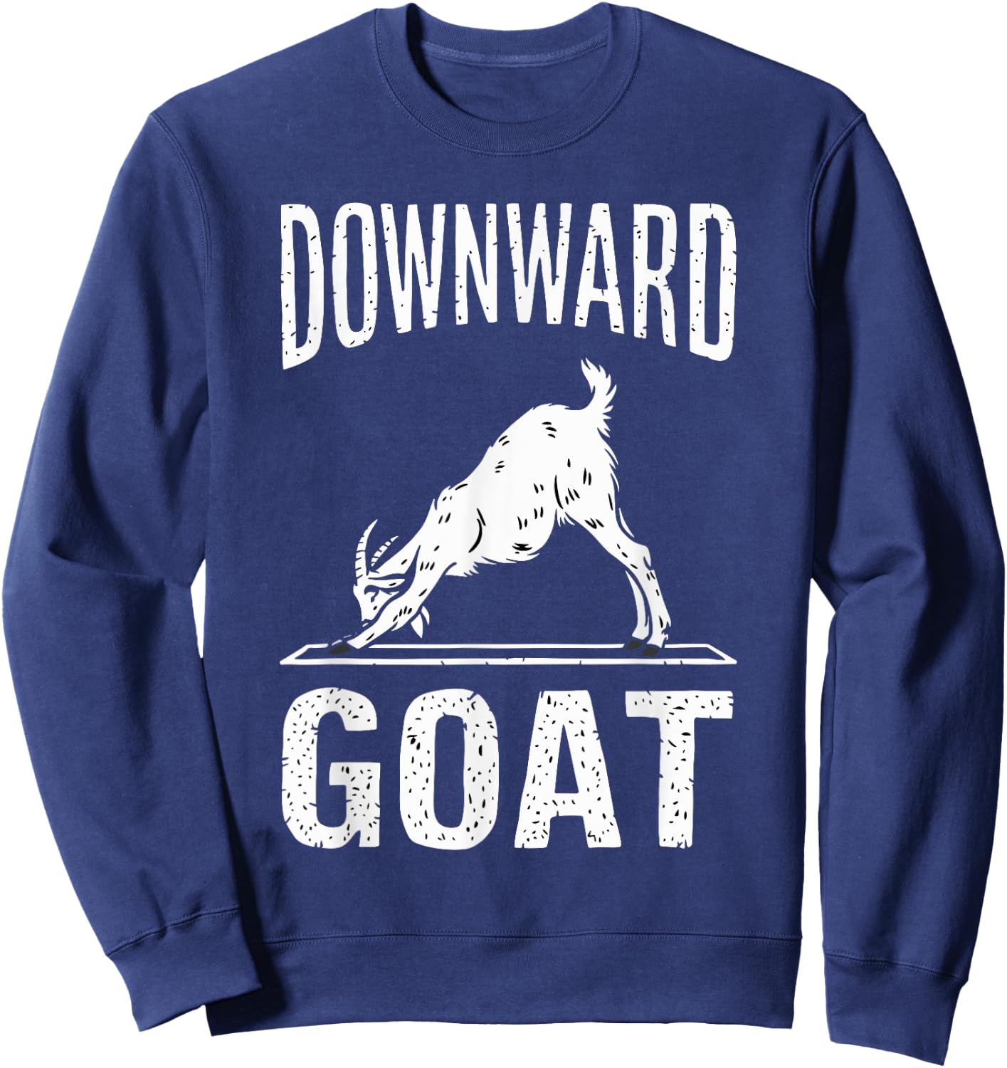 Goat Yoga Game Yoga Class Yoga Instructor Yoga Goats Sweatshirt - Sweatshirt | Navy