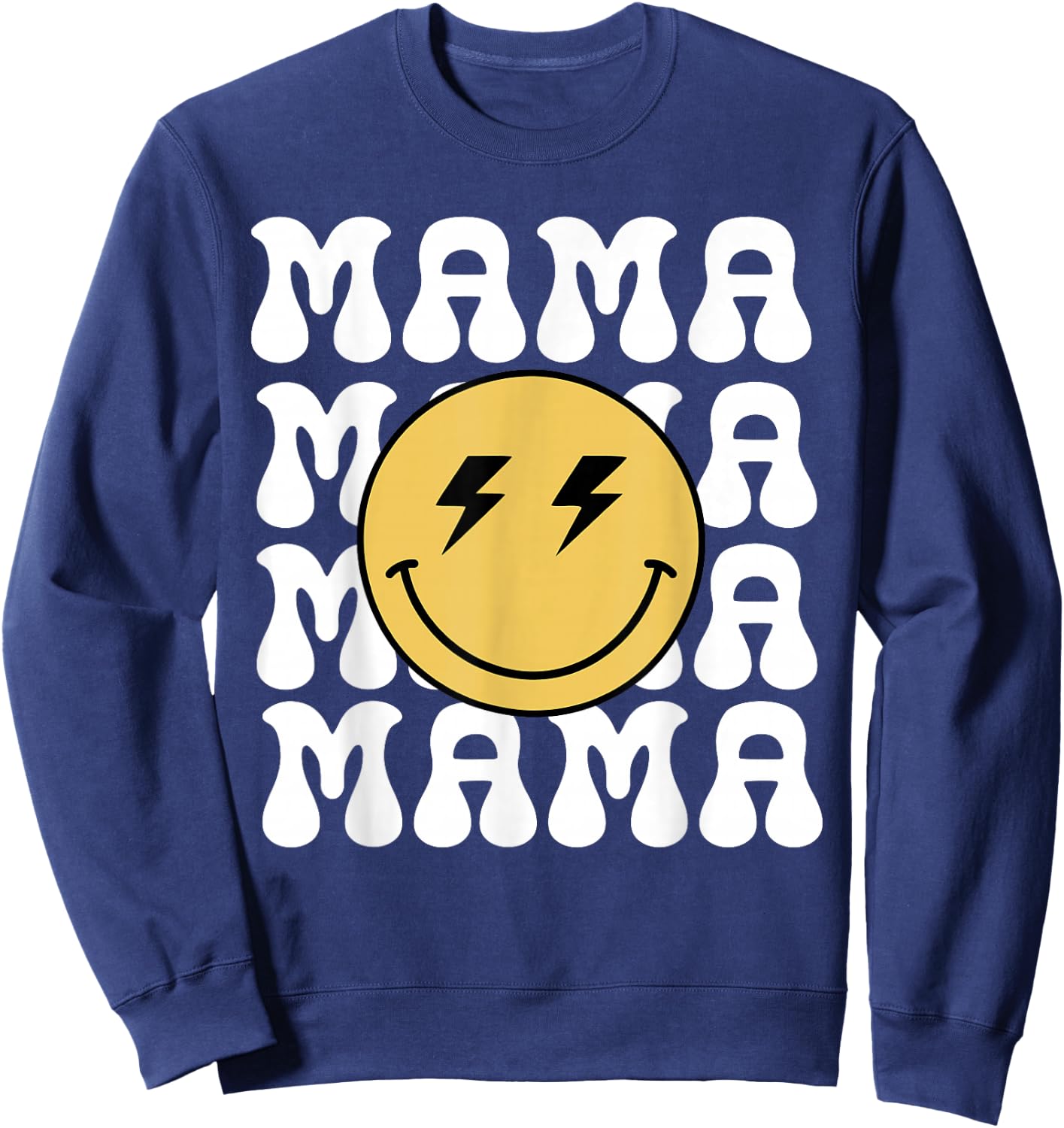 Mama One Happy Dude Birthday Theme Family Matching Sweatshirt - Sweatshirt | Navy