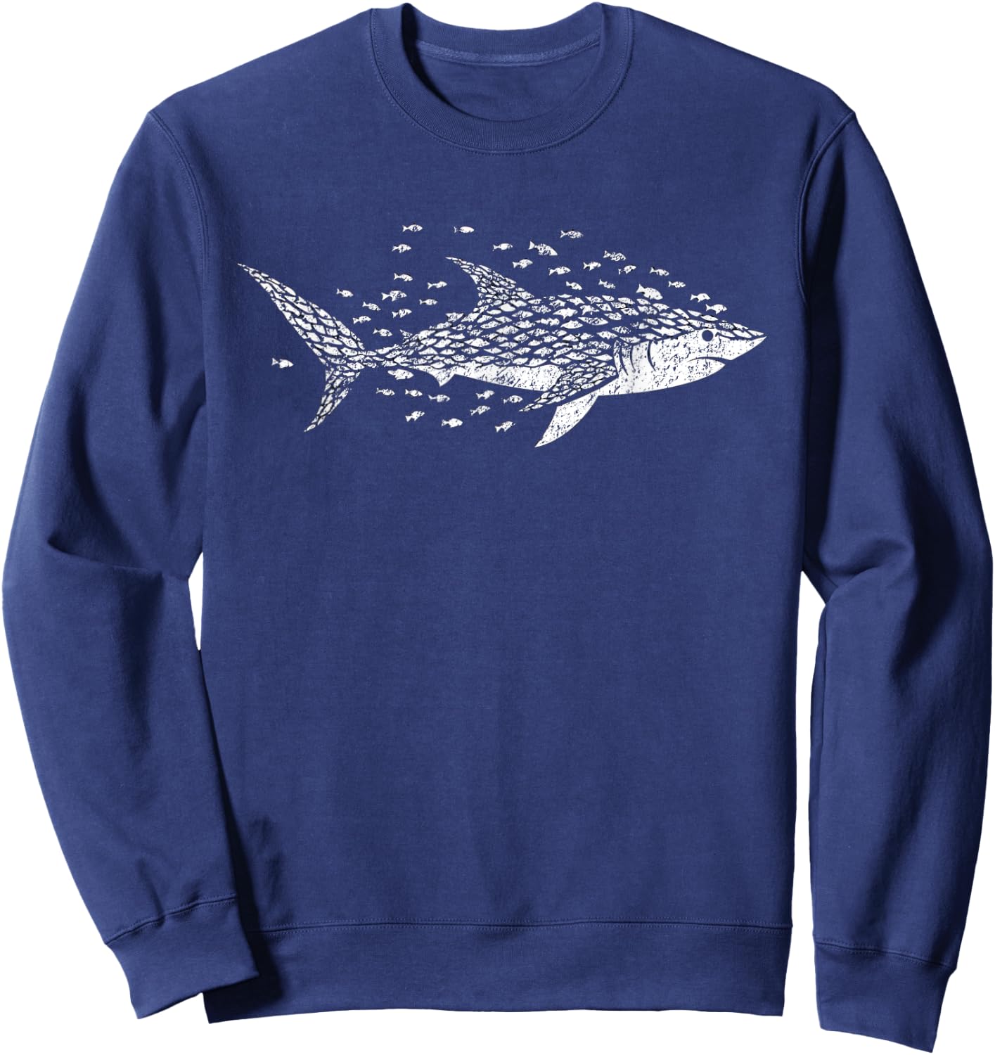 White Shark Lover Marine Biology Animal Science Sweatshirt - Sweatshirt | Navy