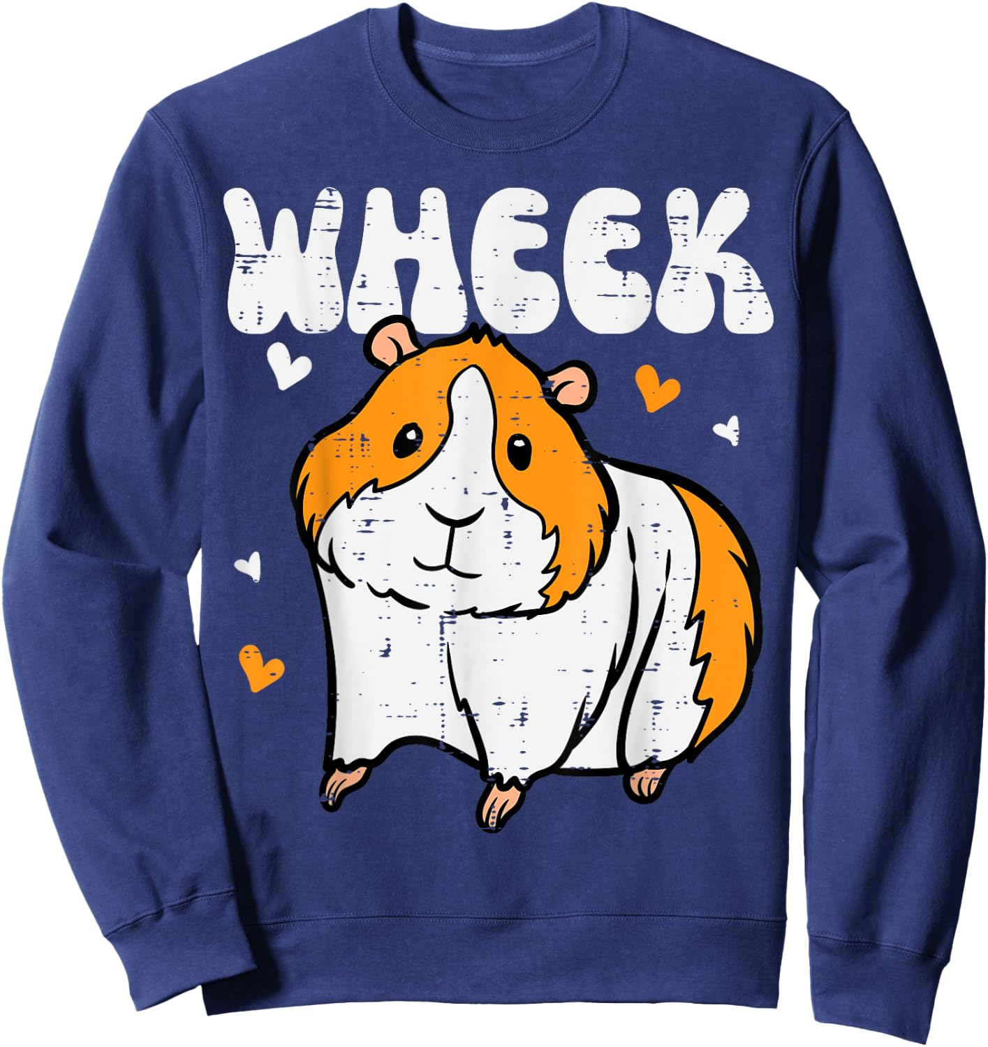 Guinea Pig Wheek Cavy Lover Rodent Girls Boys Kids Women Men Sweatshirt - Sweatshirt | Navy