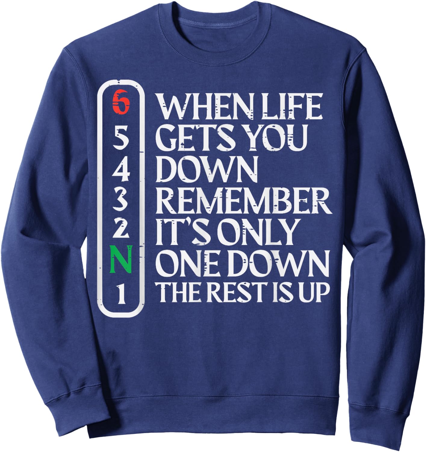 Biker When Life Gets You Down Motorcycle Gear Men Women Kids Sweatshirt - Sweatshirt | Navy
