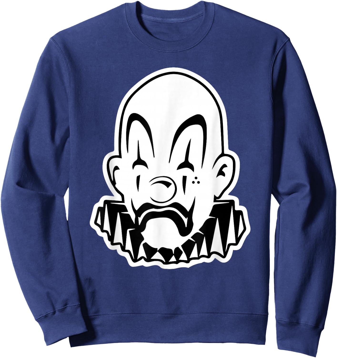Payaso Chicano Clown Blackwork Minimal Sweatshirt - Sweatshirt | Navy