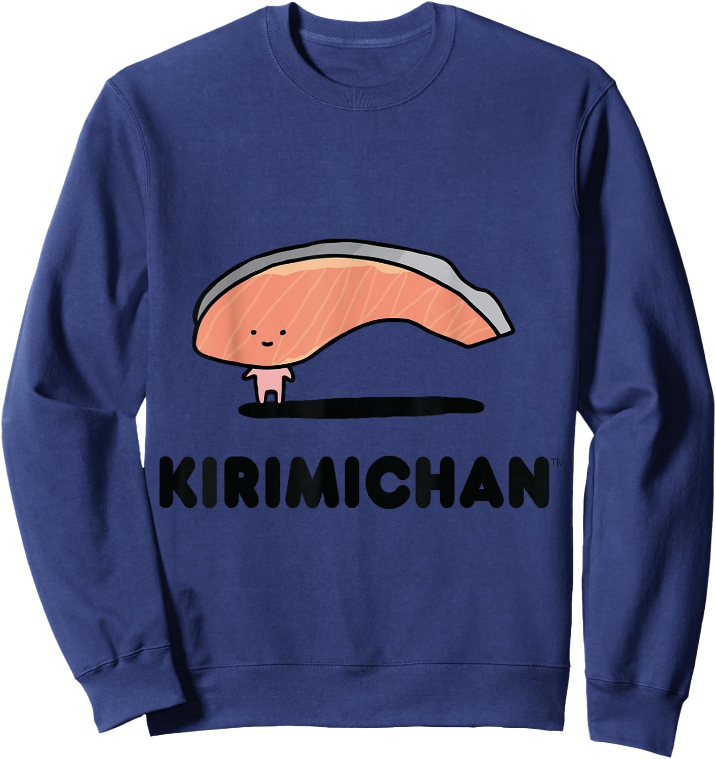 SANRIO Kirimichan Character Front and Back Sweatshirt - Sweatshirt | Navy