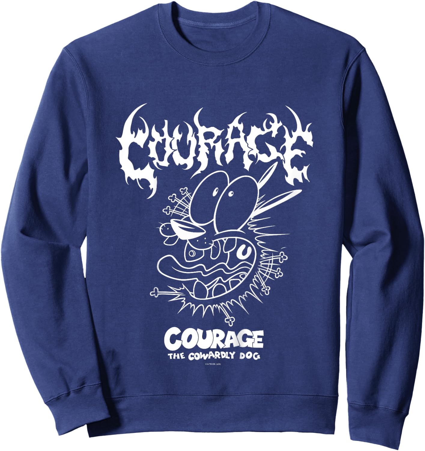 Kids Courage the Cowardly Dog Extreme Metal Sweatshirt - Sweatshirt | Navy