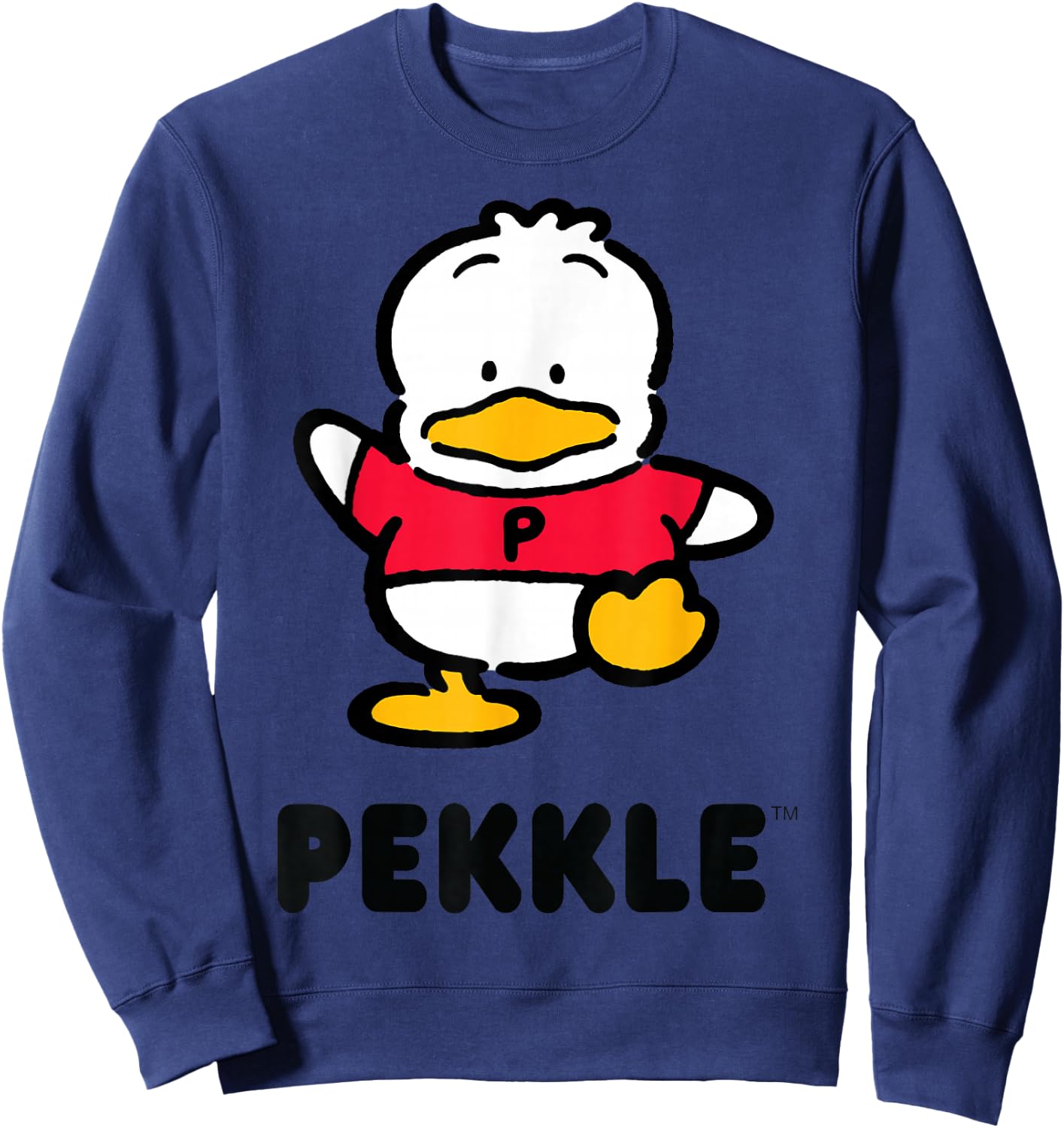 Pekkle Character Front and Back Sweatshirt - Sweatshirt | Navy