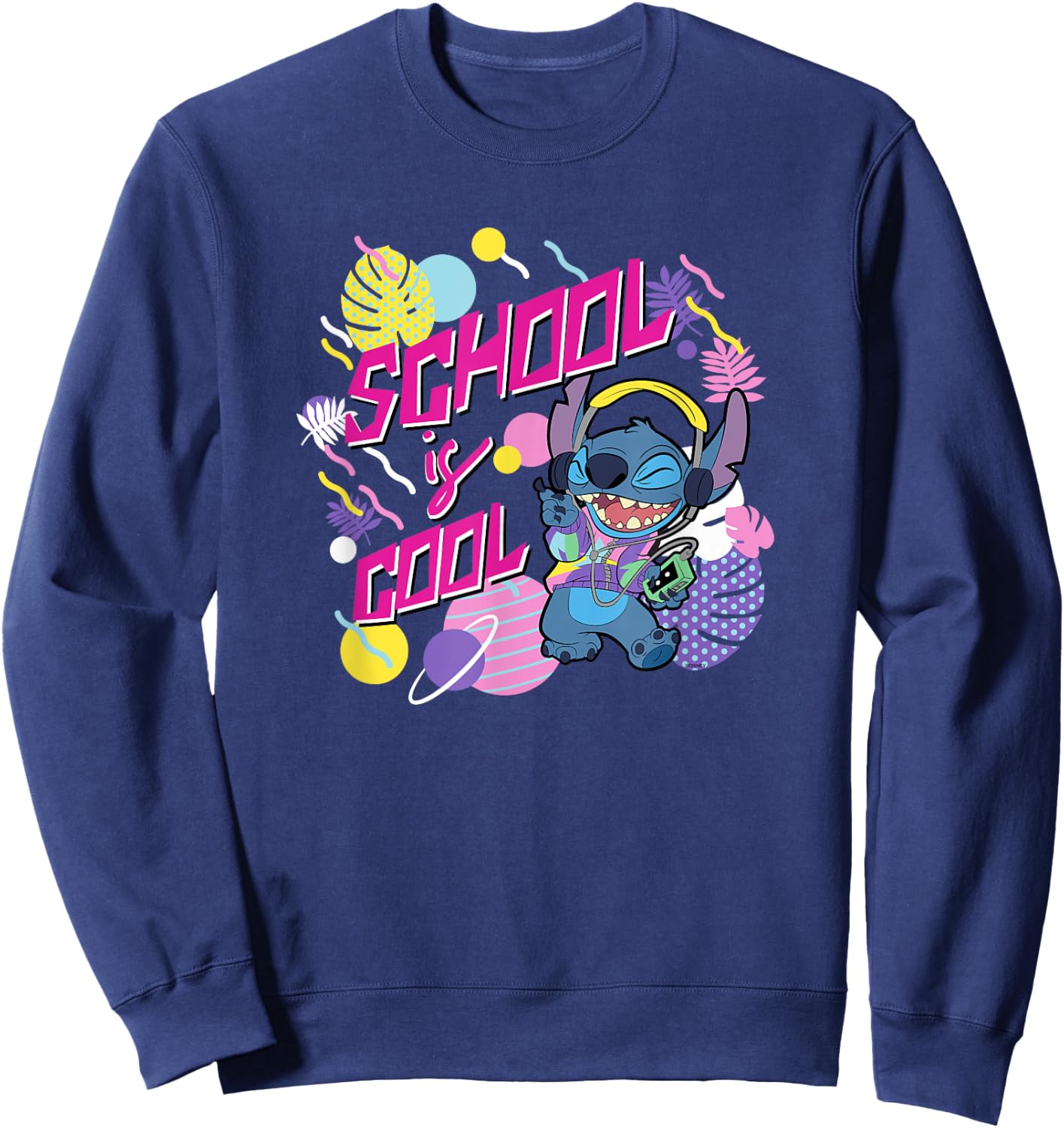 Disney Stitch School is Cool Sweatshirt - Sweatshirt | Navy