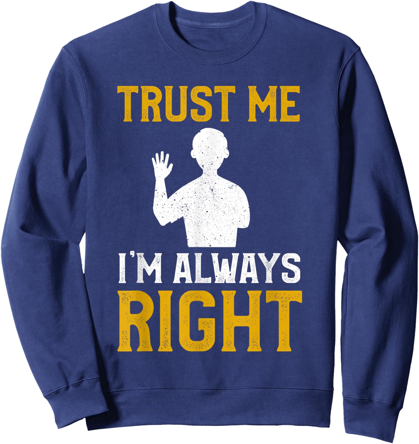 Funny Arm amputee missing arm amputation Sweatshirt - Sweatshirt | Navy