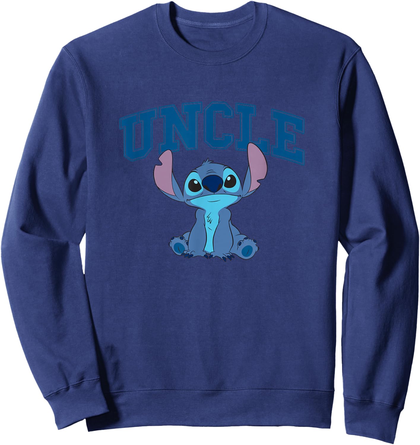 Disney Lilo & Stitch Uncle Sitting Stitch Father's Day Sweatshirt - Sweatshirt | Navy