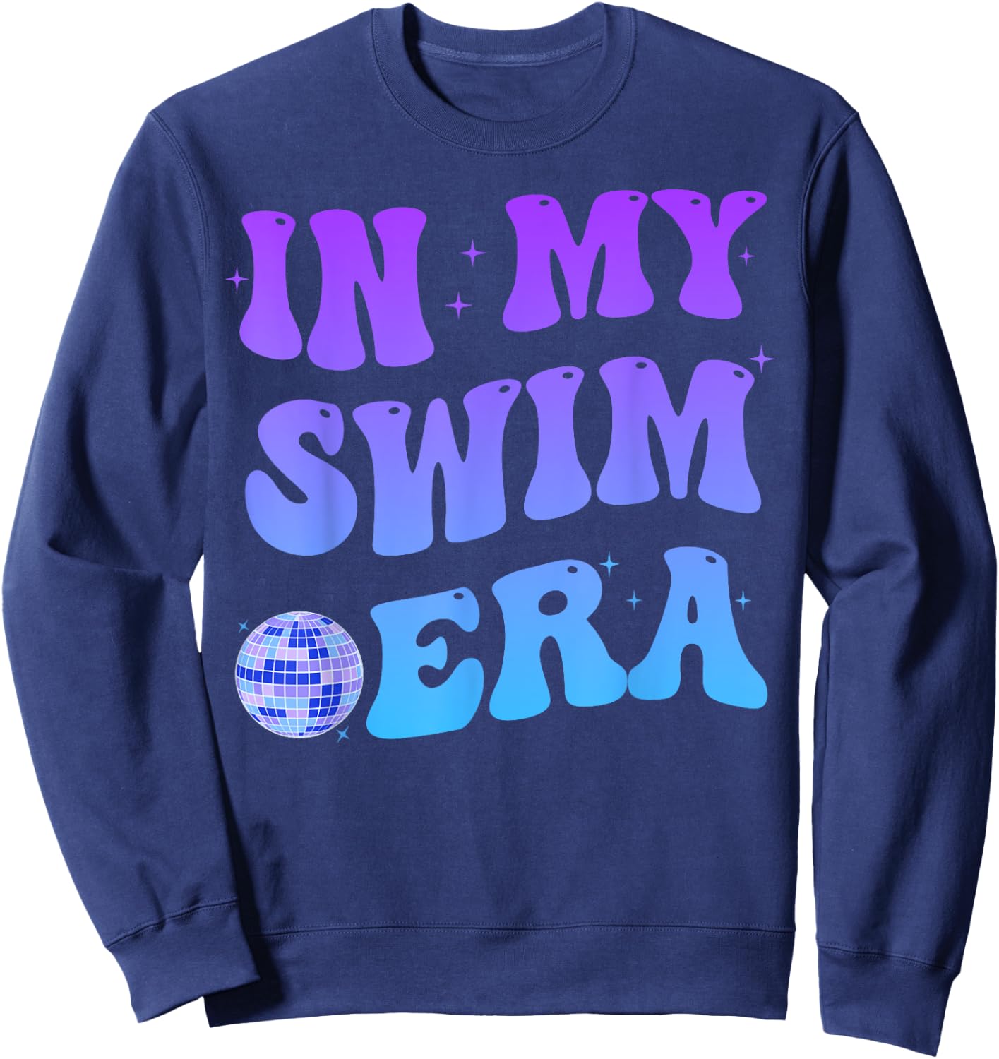Retro In My Swim Era Swimming Swimmers Women Men Kids Sweatshirt - Sweatshirt | Navy