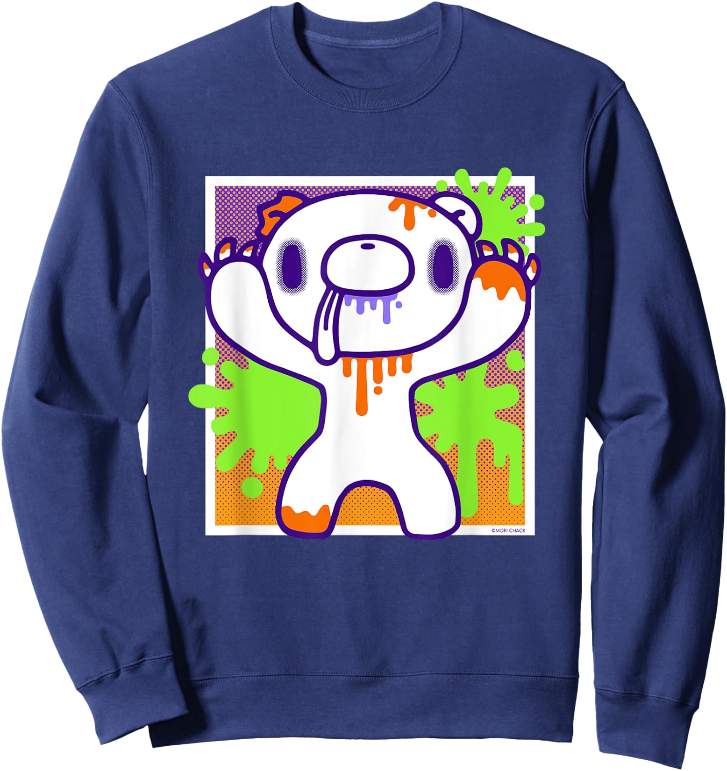 Gloomy Bear The Naughty Grizzly Halloween Spooky Pop Art Sweatshirt - Sweatshirt | Navy