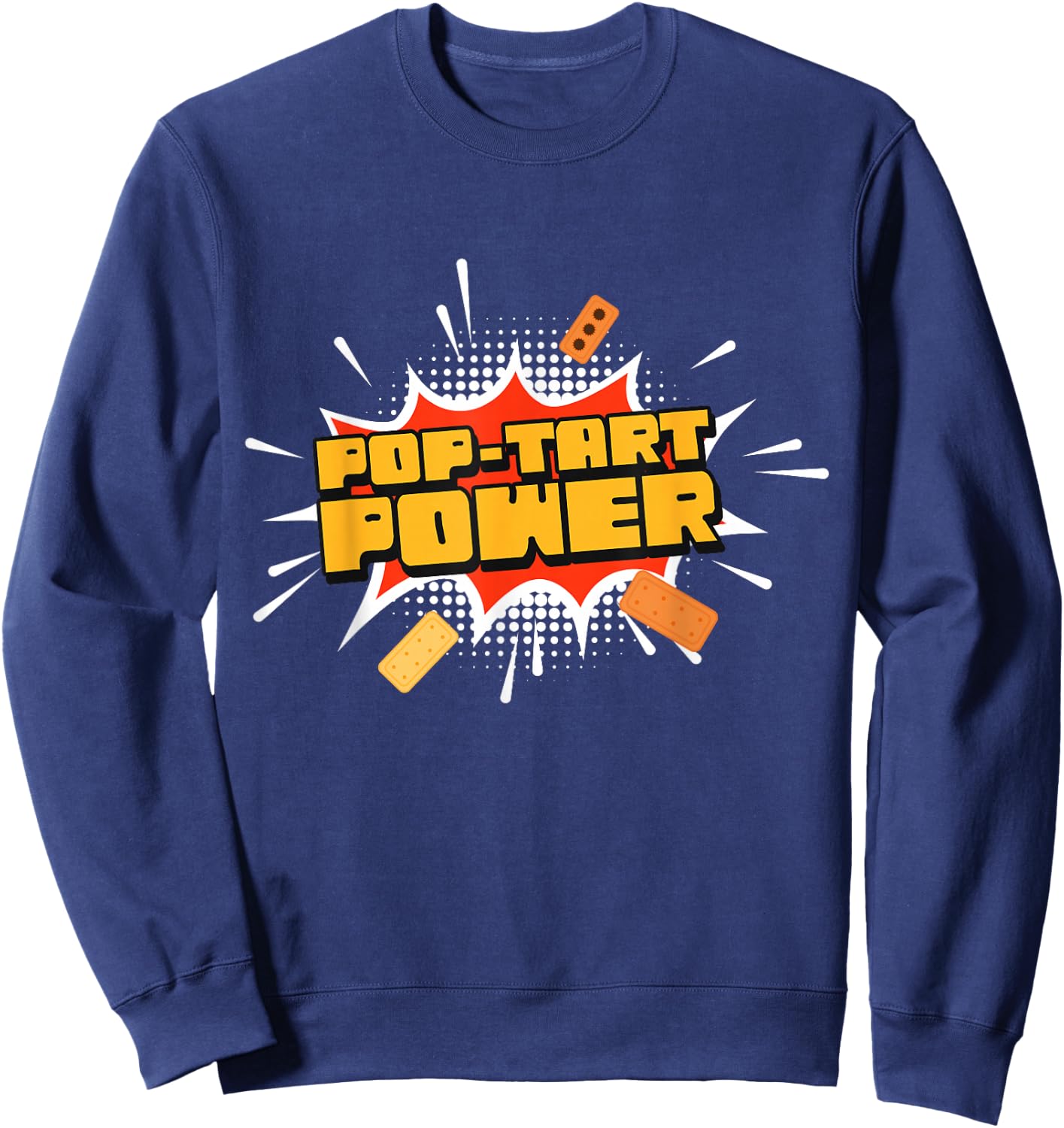 Pop-Tart Power Frosted Toaster Pastry Gym Fitness Sweatshirt - Sweatshirt | Navy