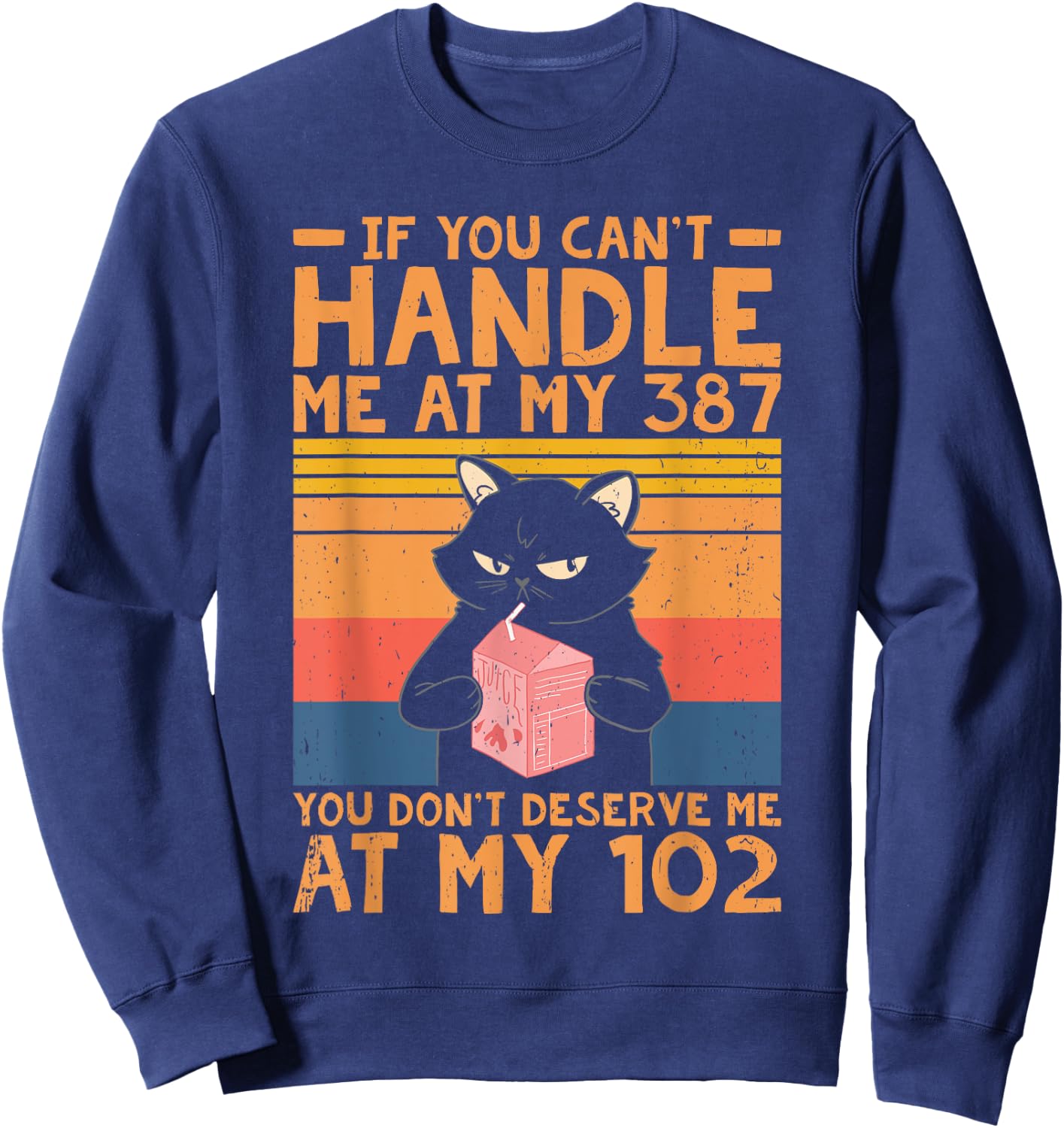 T1D Diabetic Blood Funny Diabetes warrior Sweatshirt - Sweatshirt | Navy