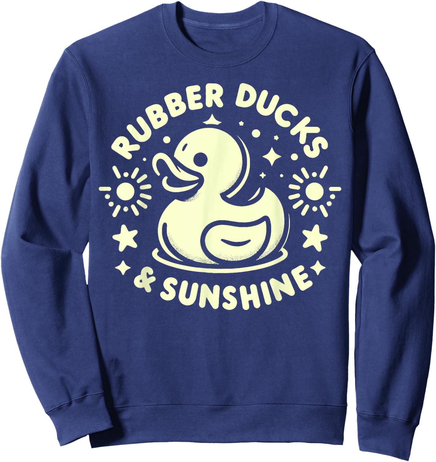 Rubber Ducks and Sunshine Rubber Duck Women Sweatshirt - Sweatshirt | Navy