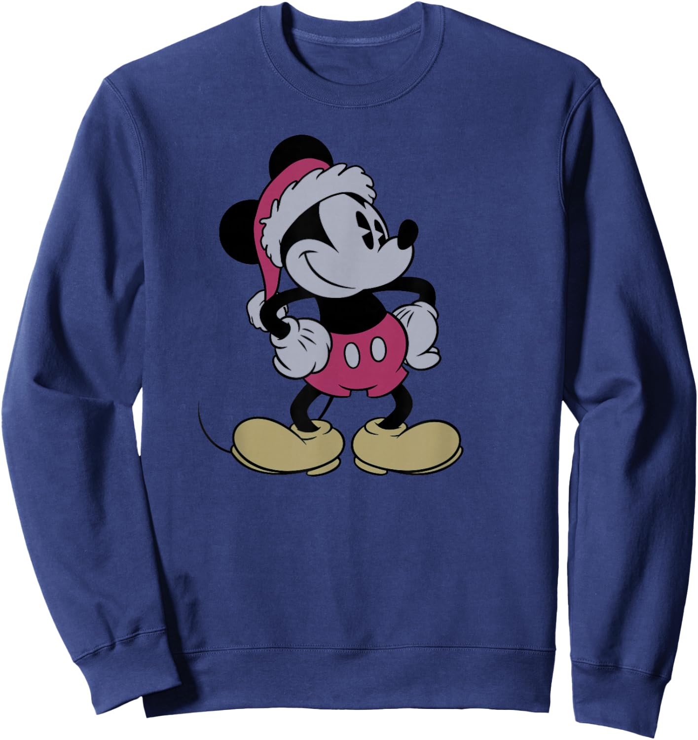 Disney - Vintage Santa Mickey Sweatshirt - Sweatshirt | Navy