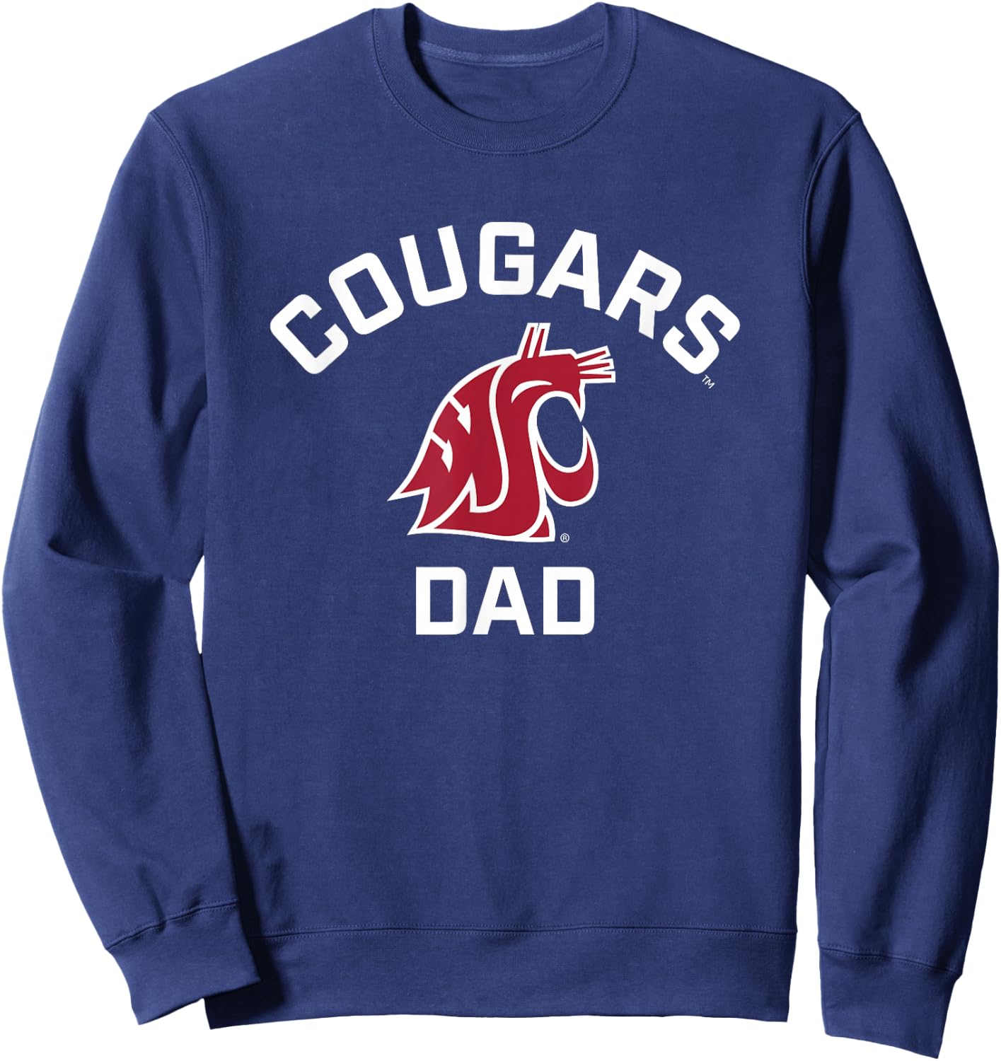 Washington State University Cougars Arched Dad Sweatshirt - Sweatshirt | Navy