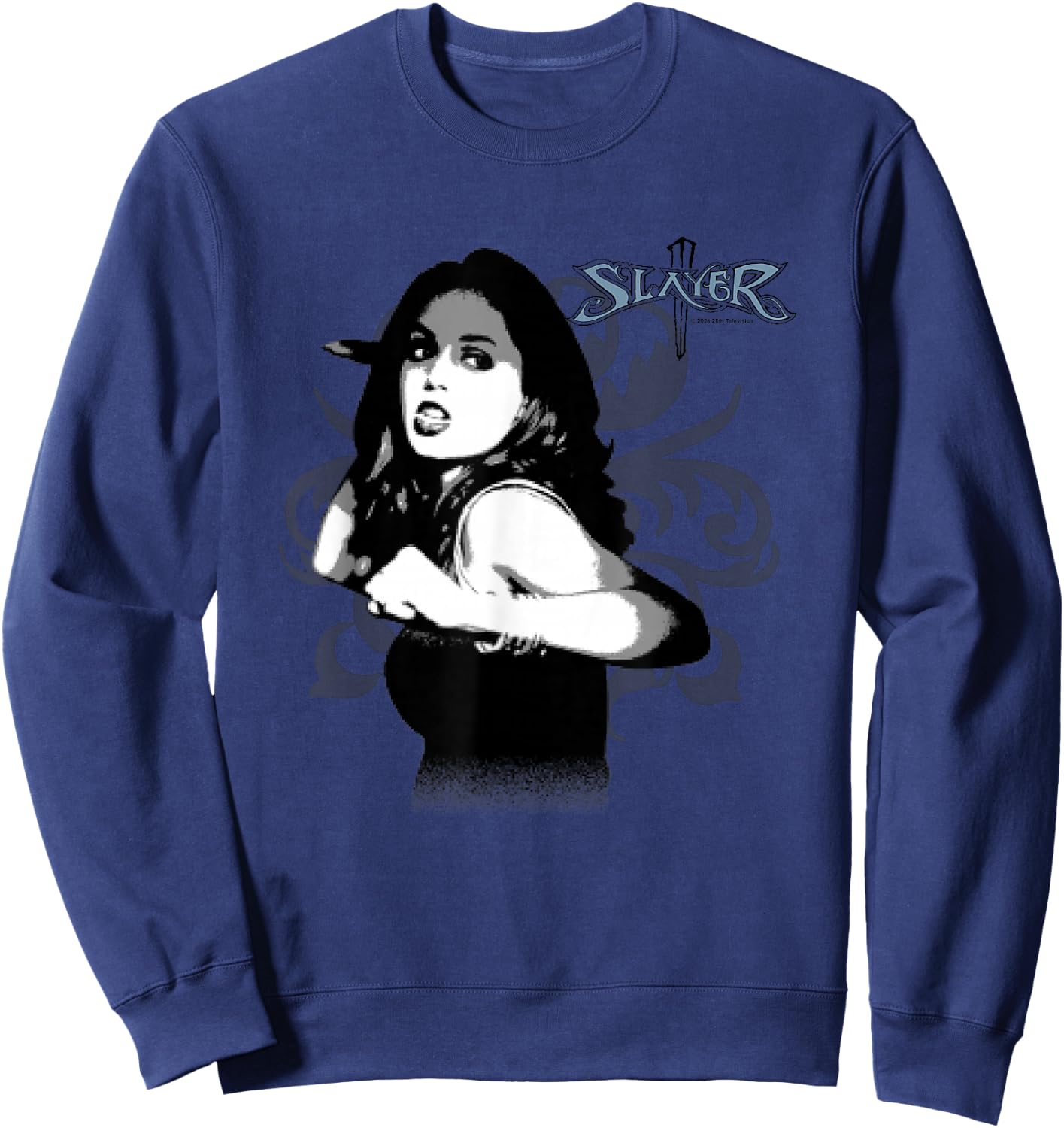 Buffy The Vampire Slayer Faith Nouveau Slayer Portrait Sweatshirt - Sweatshirt | Navy