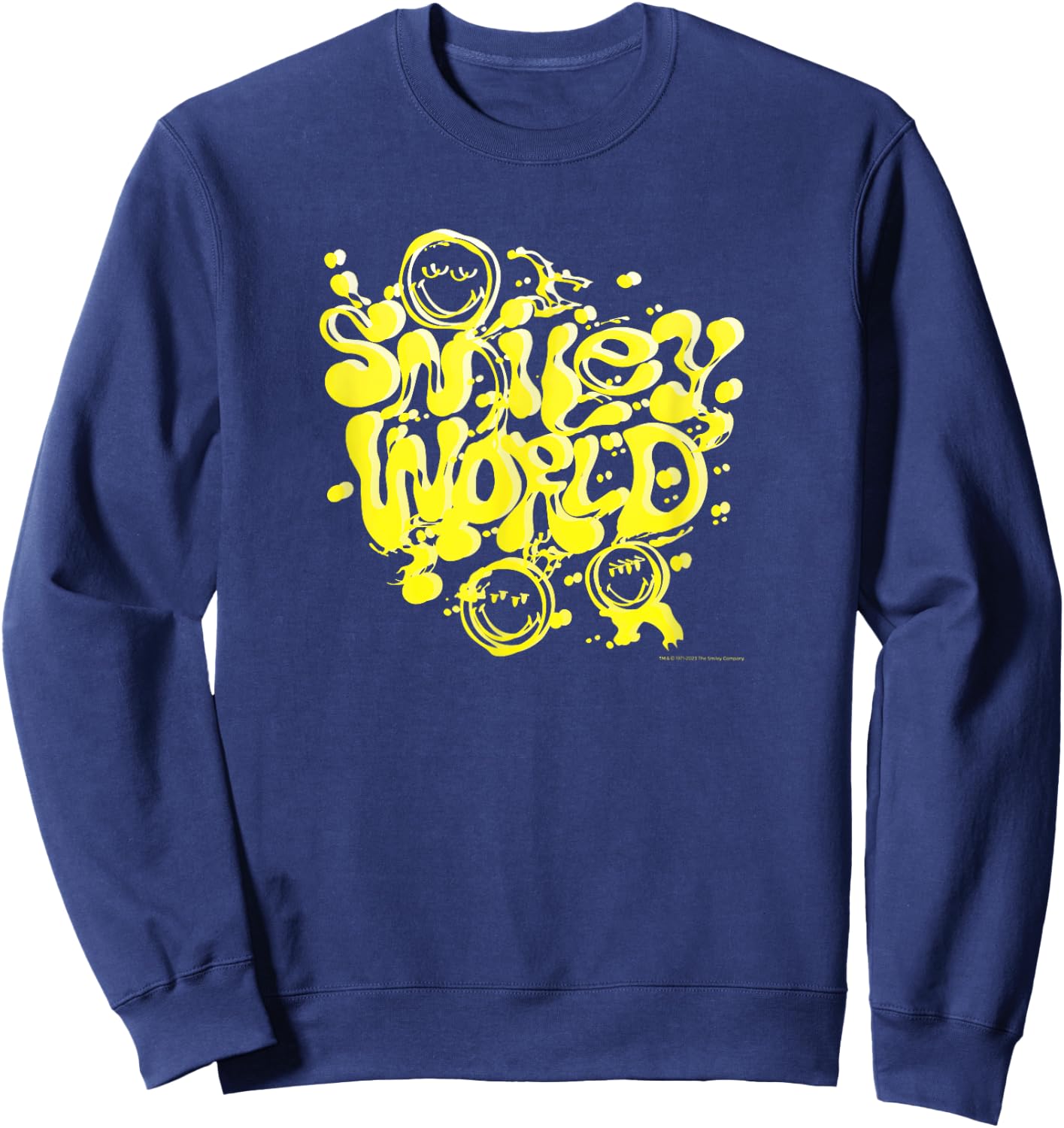 Smileyworld Yellow Sweatshirt - Sweatshirt | Navy