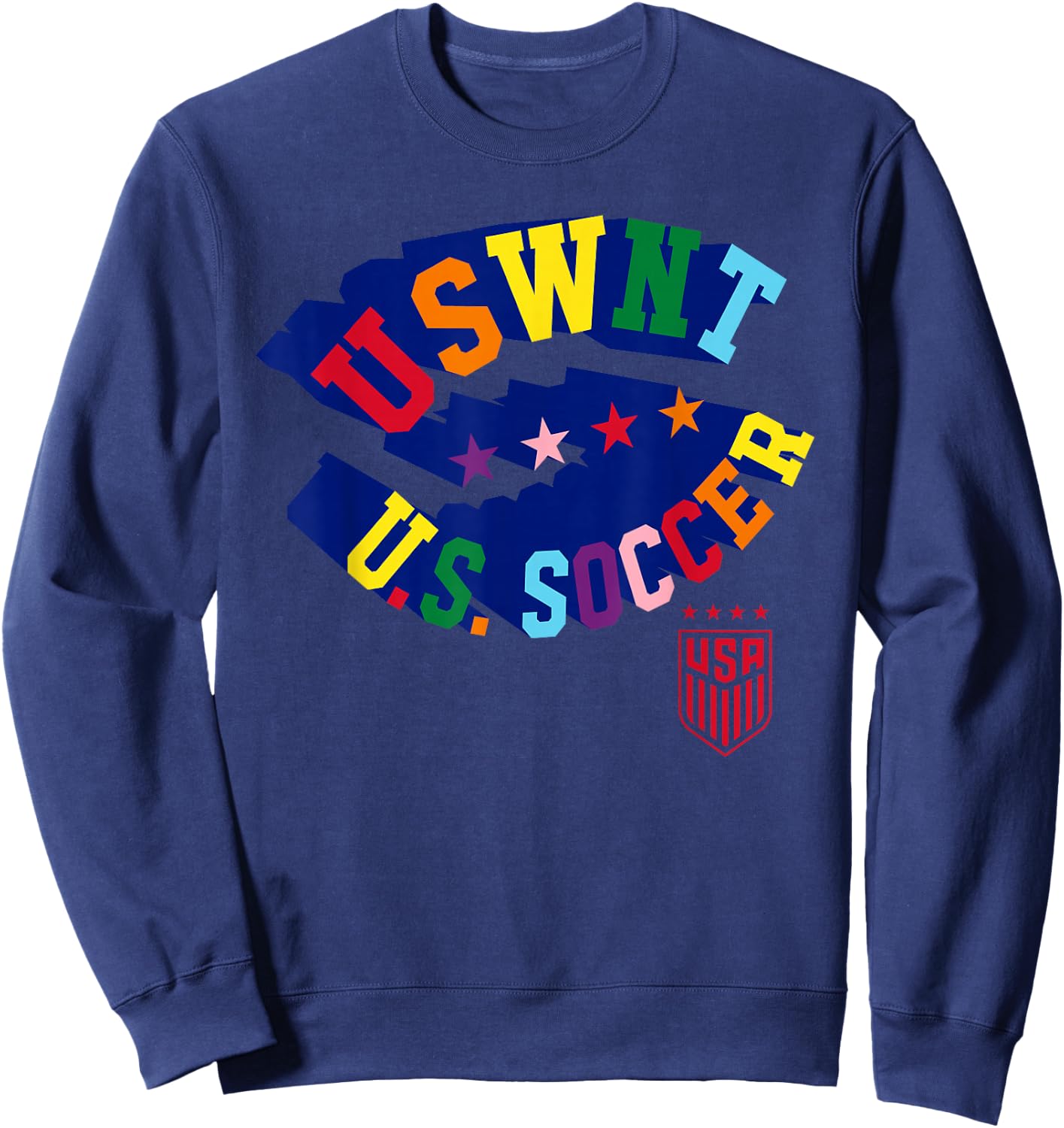 Officially Licensed U.S. Soccer USWNT Pride Sweatshirt - Sweatshirt | Navy
