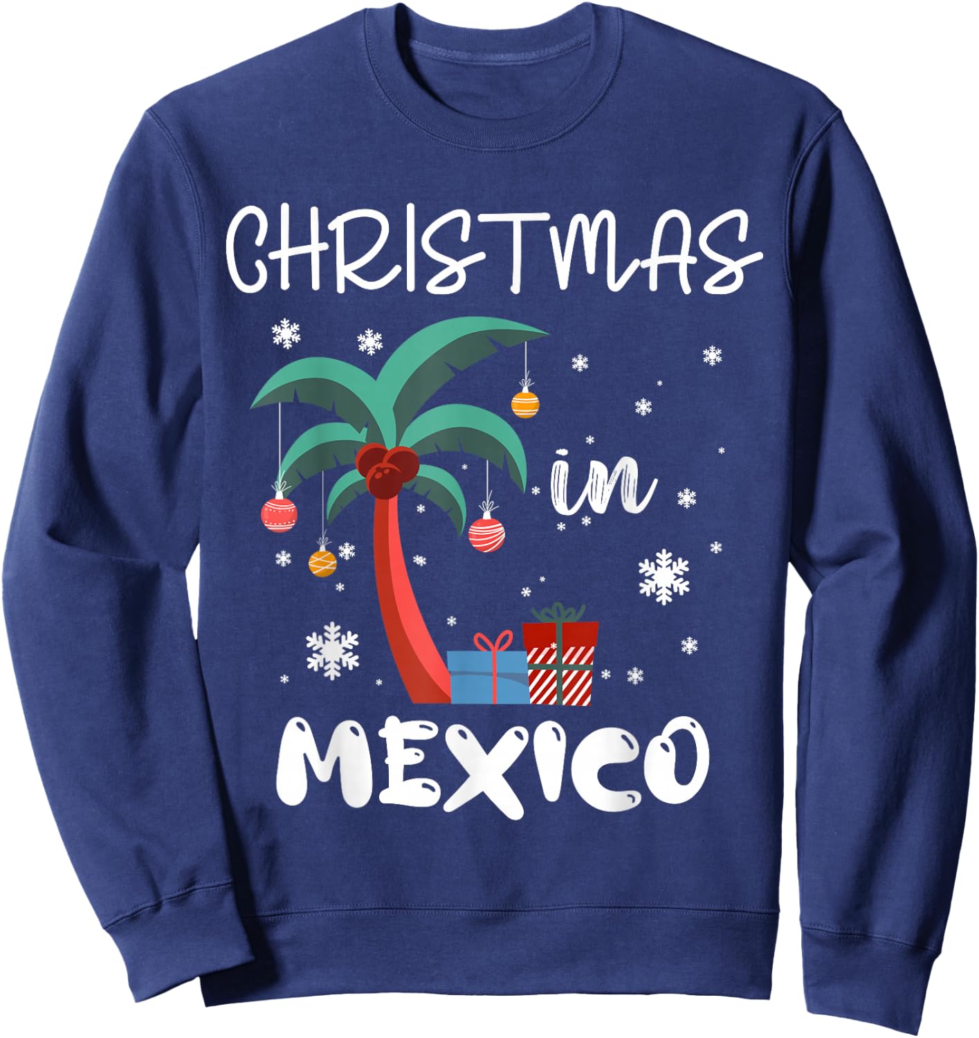 Christmas In MEXICO Trip 2025 Family Reunion Matching Sweatshirt - Sweatshirt | Navy
