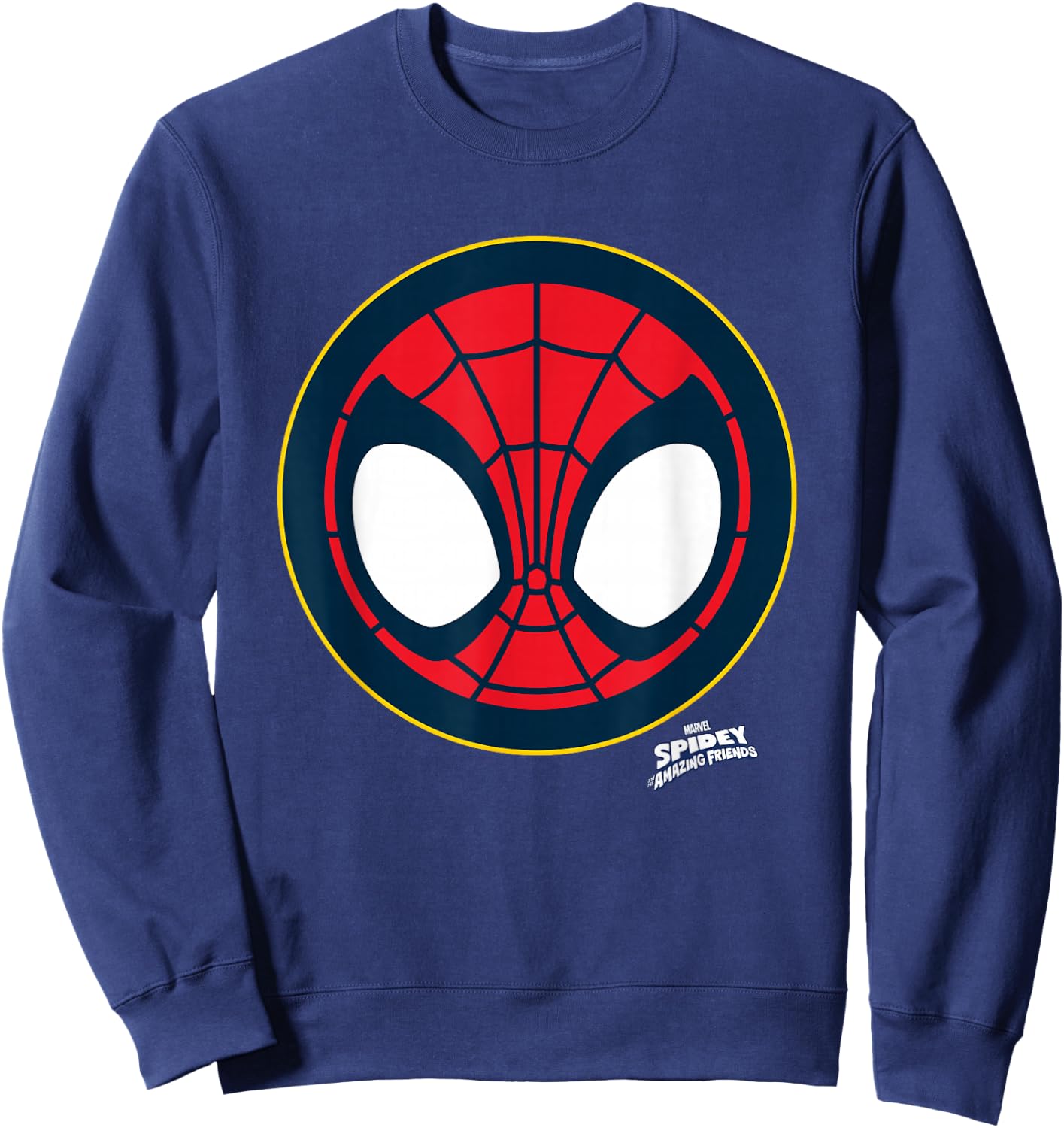 Marvel Spidey and His Amazing Friends Spidey Face Emblem Sweatshirt - Sweatshirt | Navy