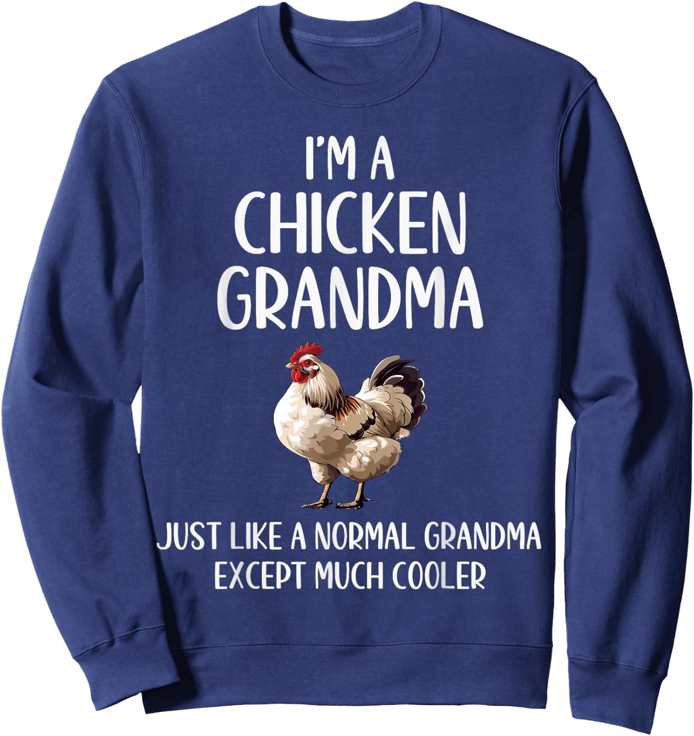 Chicken Grandma Definition Chicken Lovers Farmer Mothers Day Sweatshirt - Sweatshirt | Navy